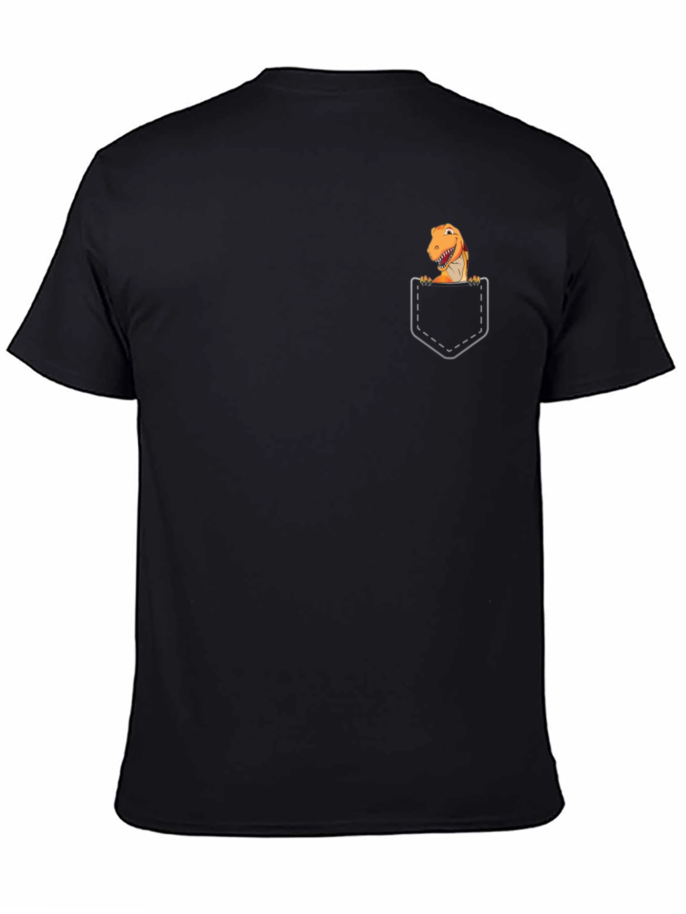 T-Rex Pocket Graphic Tee - Black