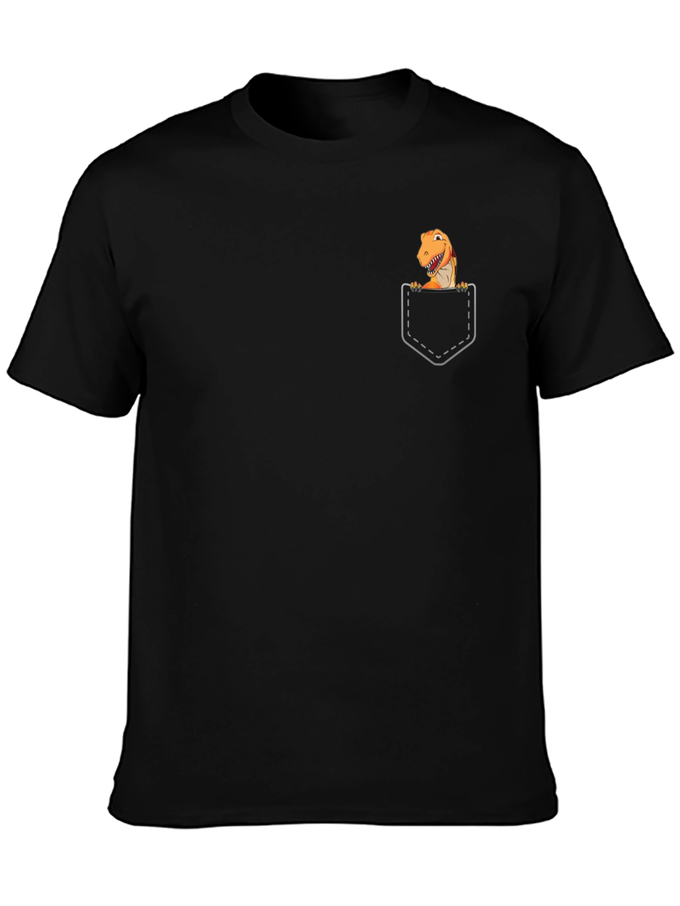 T-Rex Pocket Graphic Tee - Black