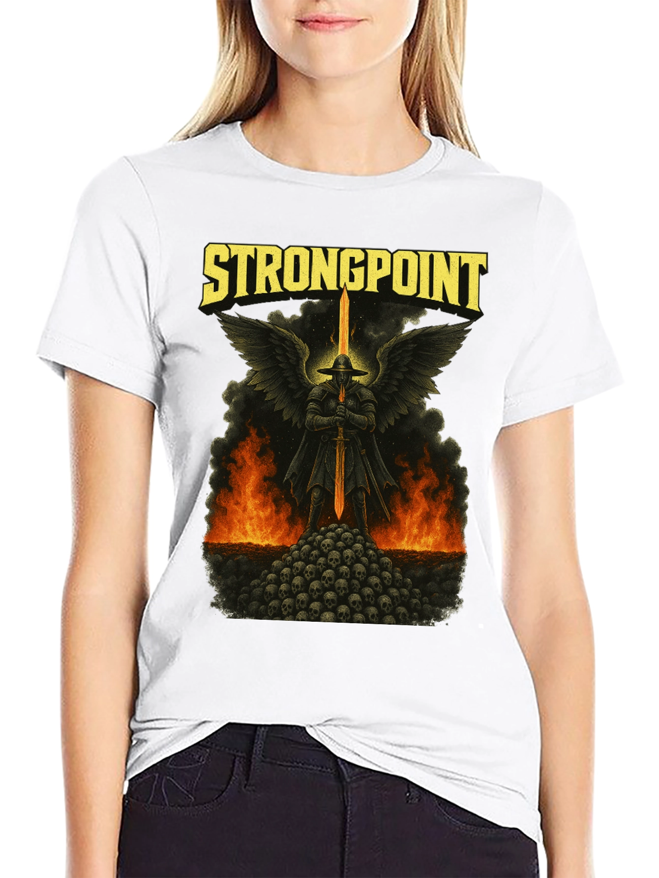 Strongpoint Graphic Black T-Shirt