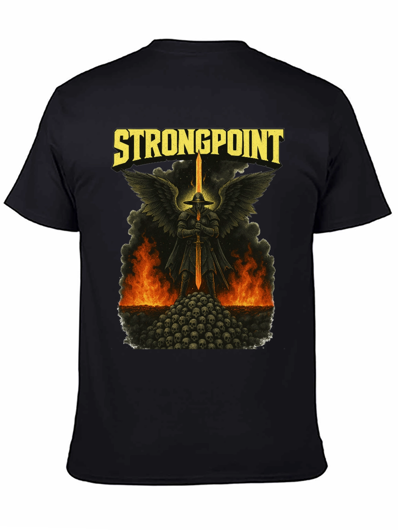Strongpoint Graphic Black T-Shirt