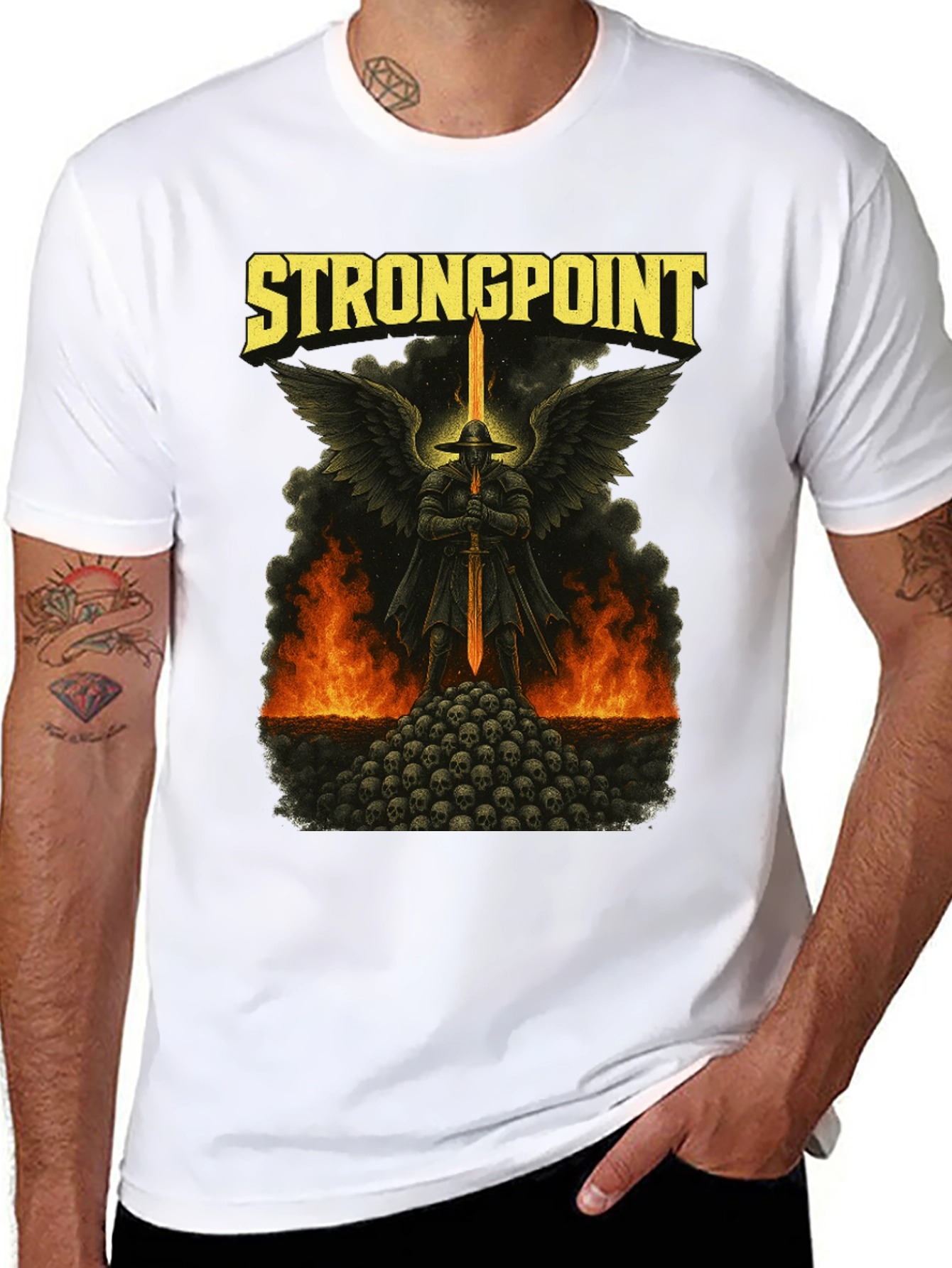 Strongpoint Graphic Black T-Shirt