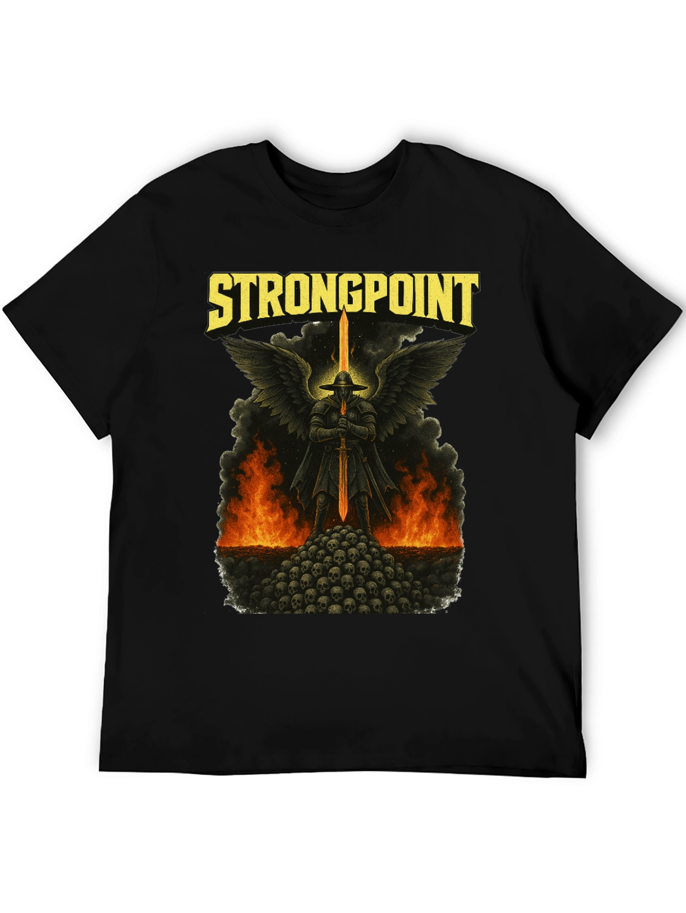 Strongpoint Graphic Black T-Shirt