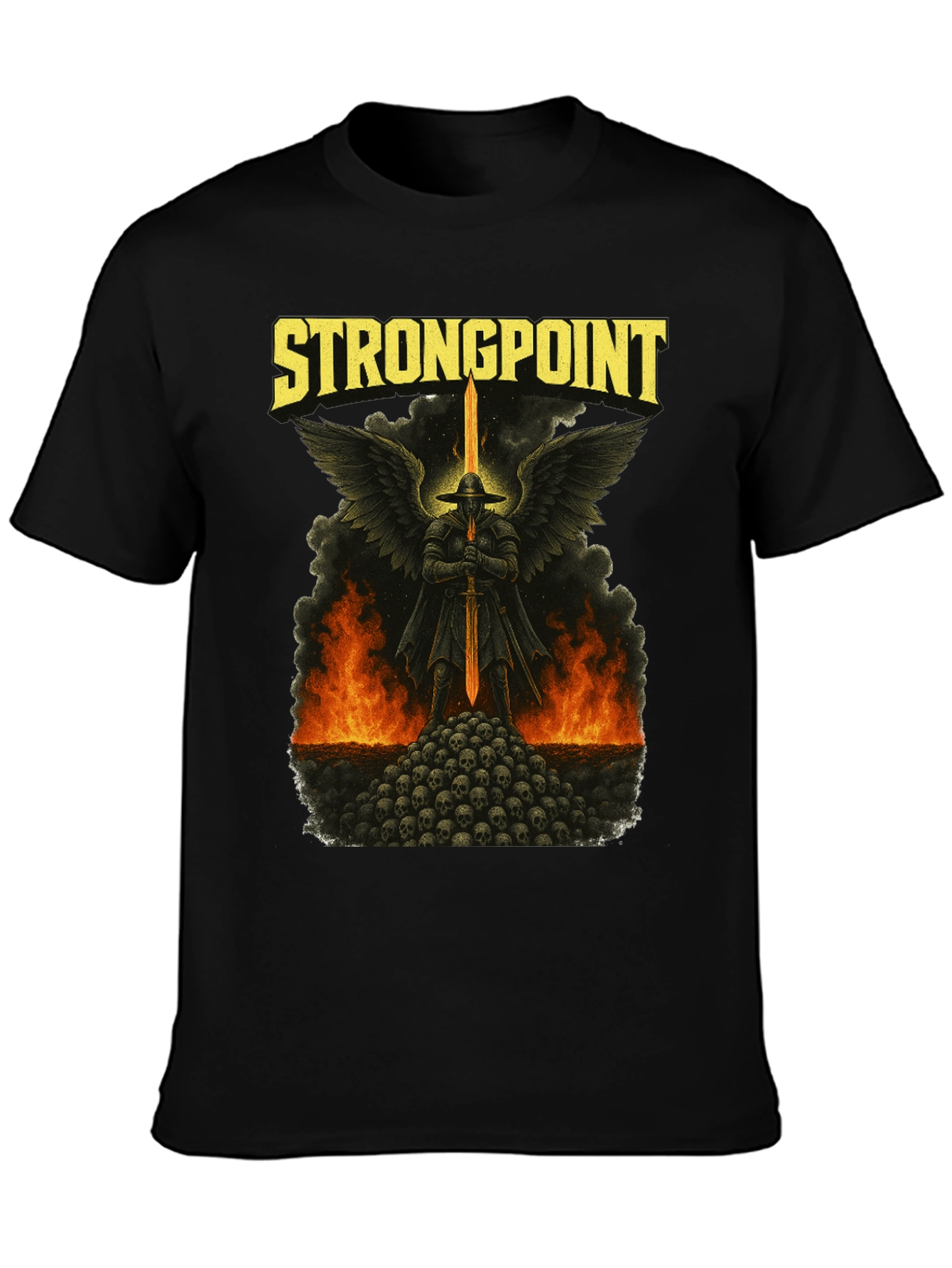 Strongpoint Graphic Black T-Shirt
