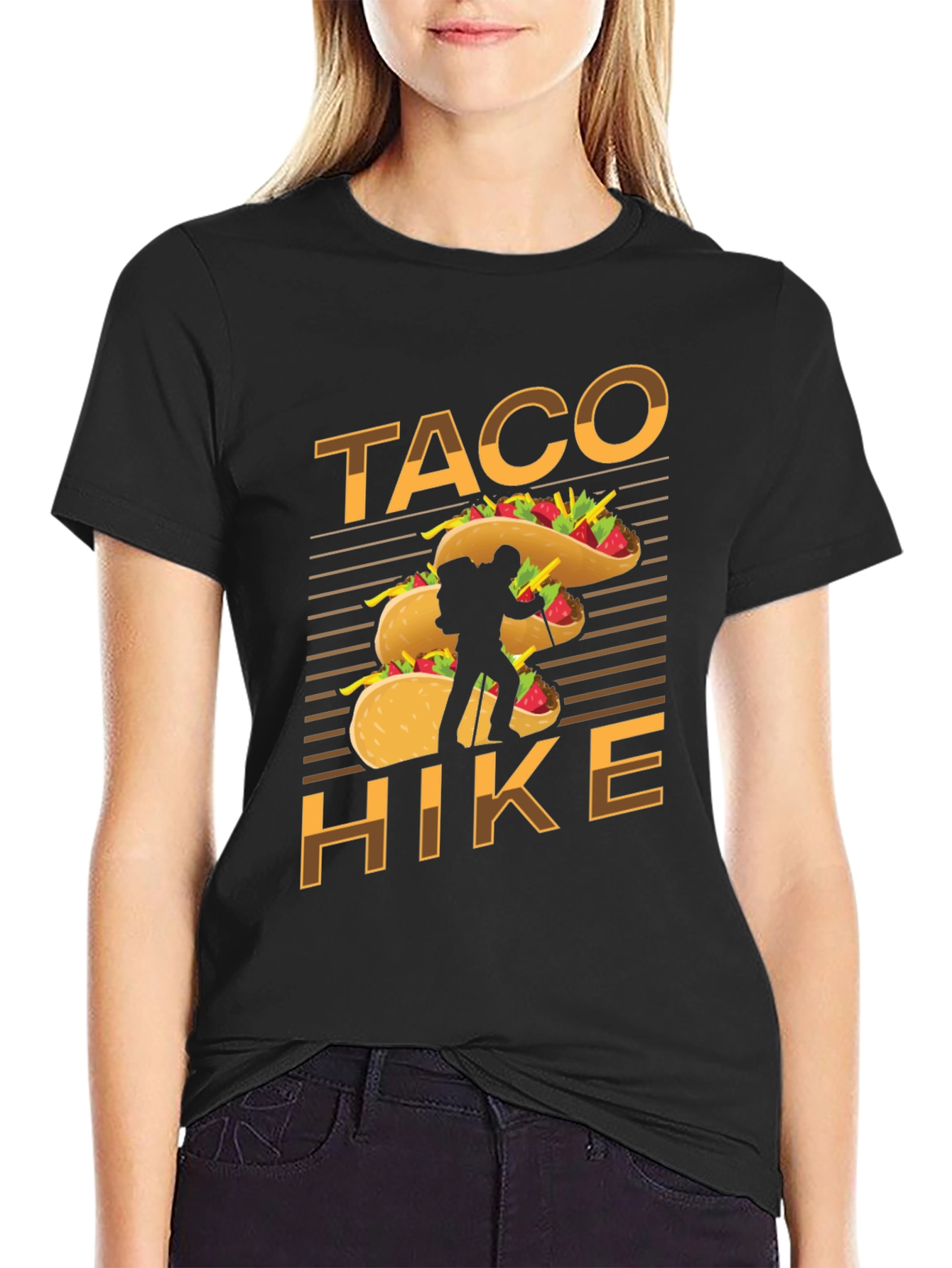 Taco Hike Black Graphic Tee
