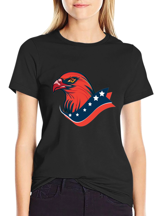 Patriotic Eagle Graphic T-Shirt - Bold American Style