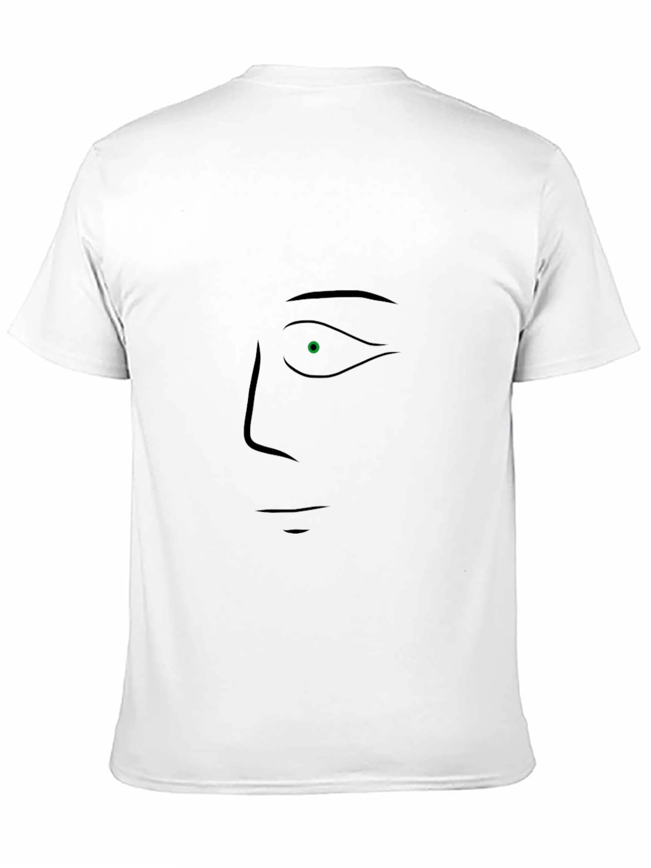 Abstract Face Graphic Black T-Shirt