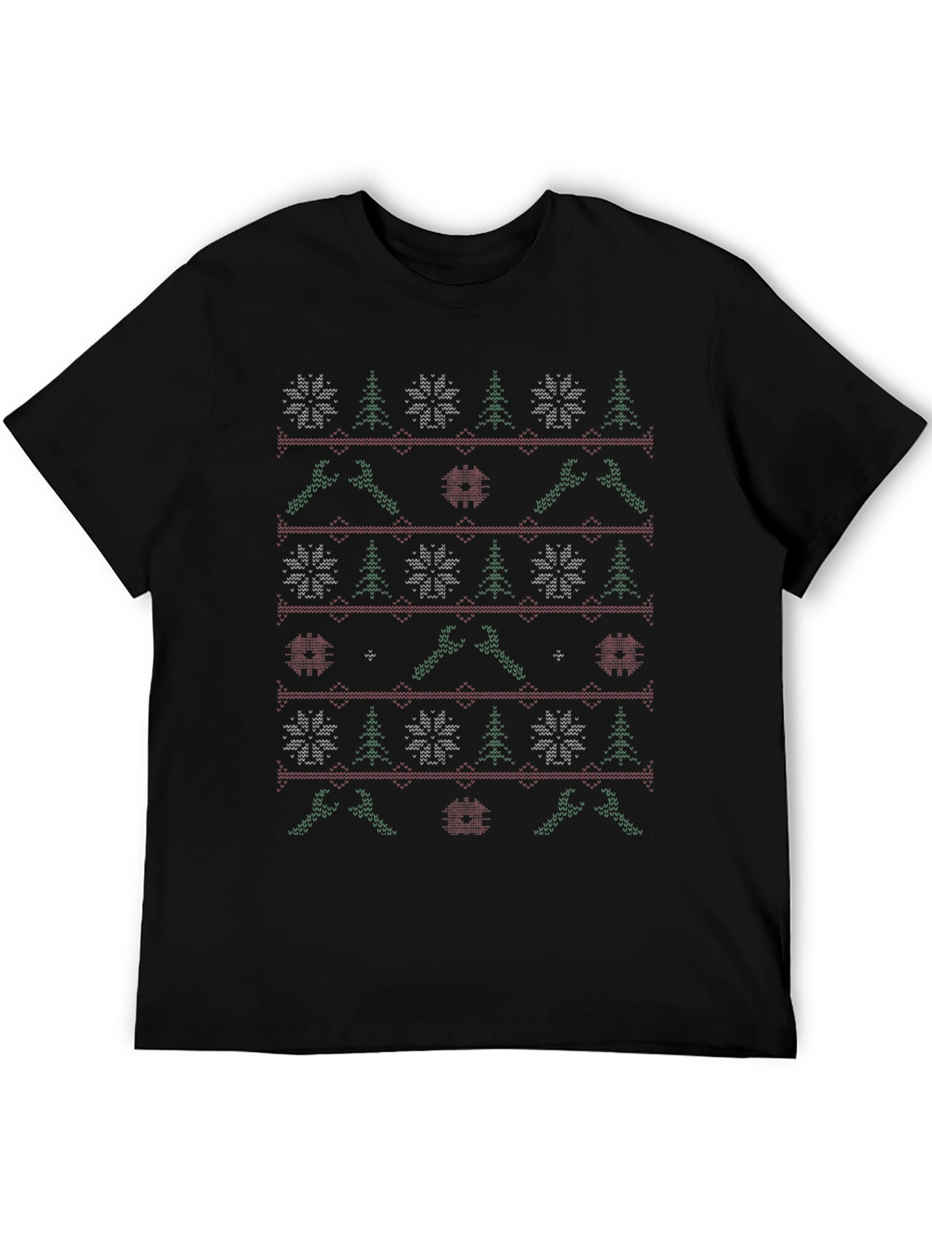 Festive Black Ugly Christmas T-Shirt