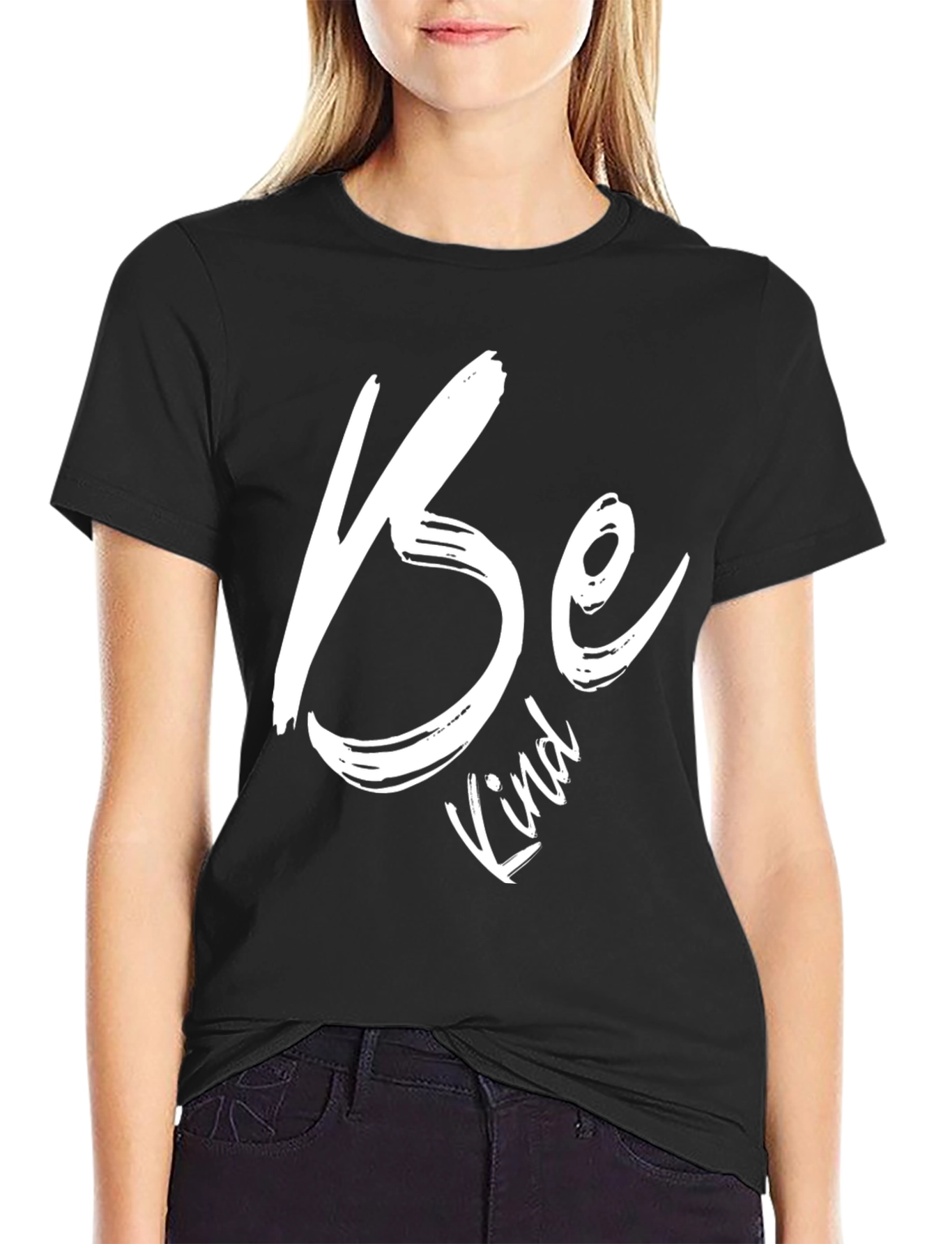 Be Kind Graphic Black T-Shirt