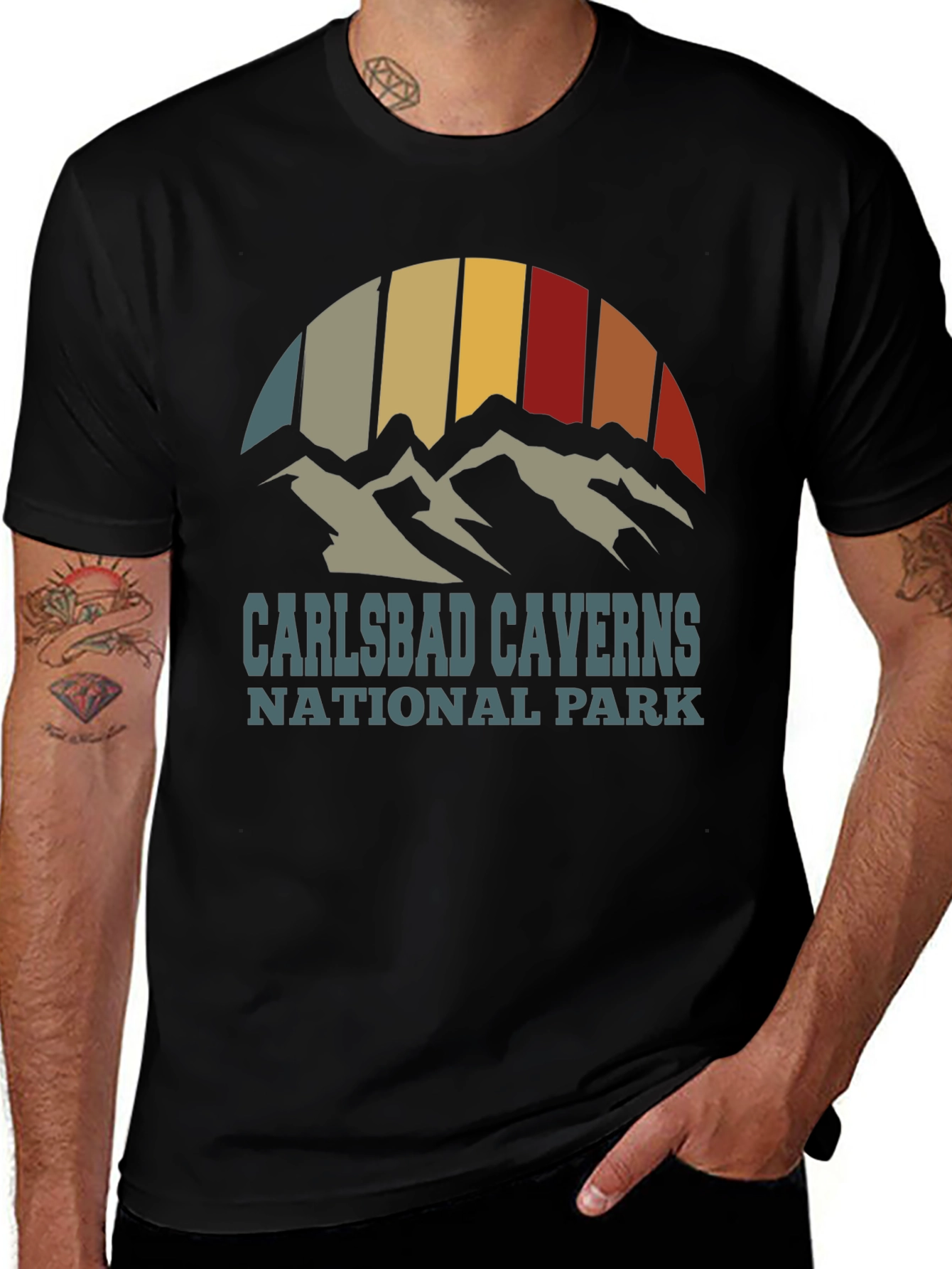 Carlsbad Caverns Retro Graphic T-Shirt