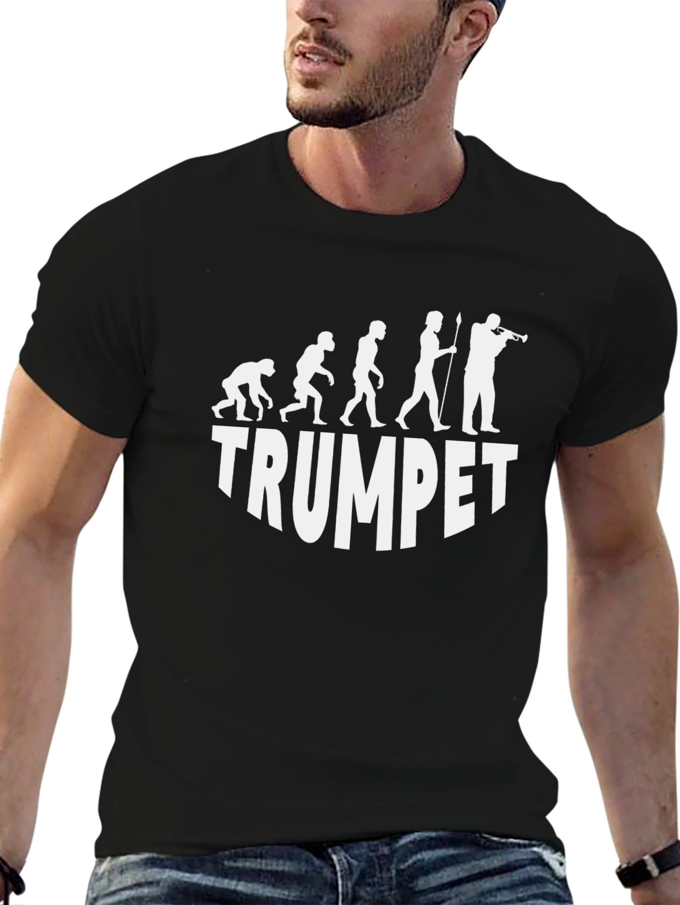 Trumpet Evolution Black T-Shirt