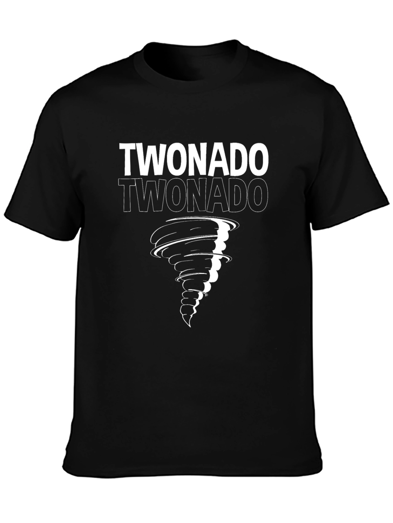 Twonado Graphic T-Shirt - Black Cotton Tee
