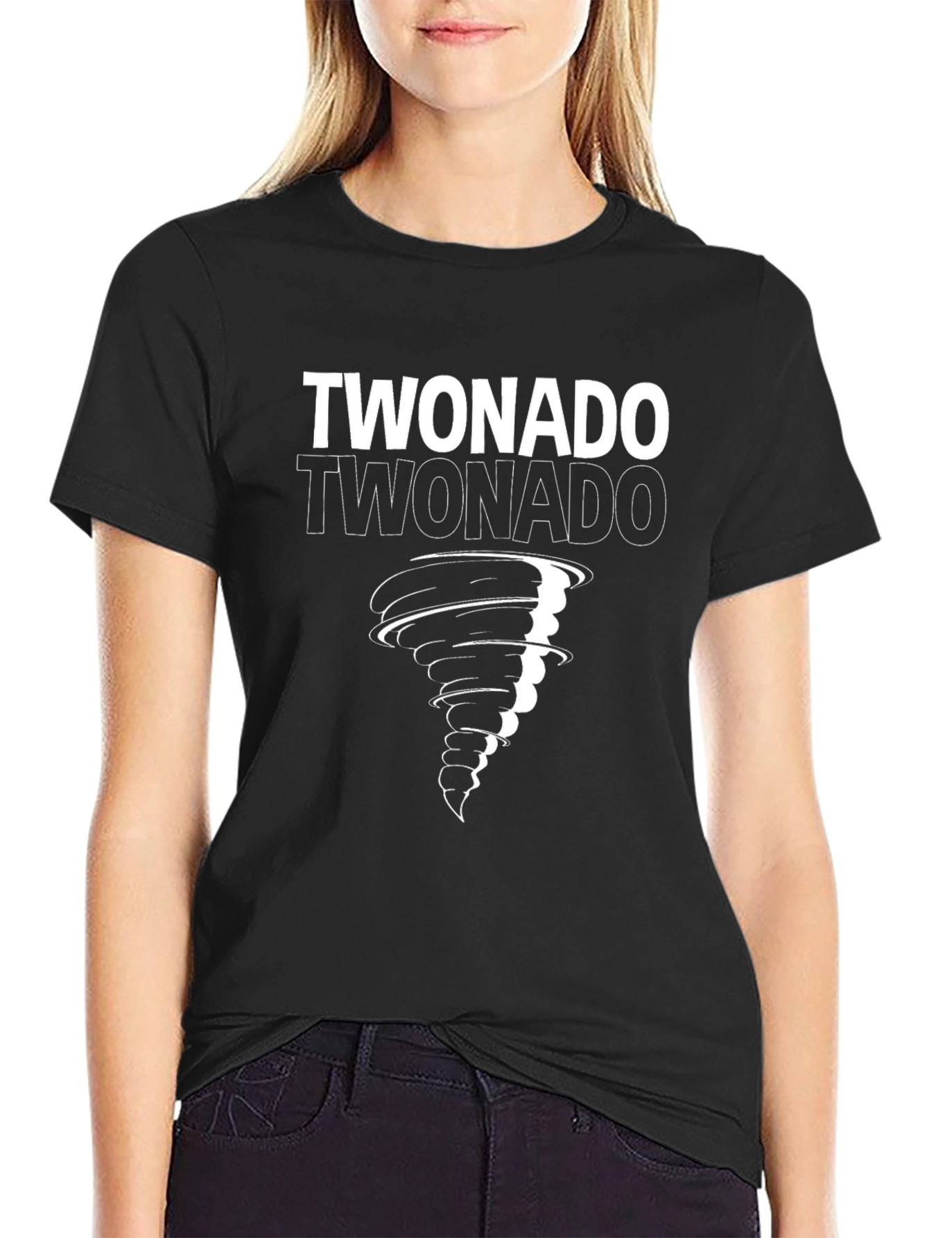 Twonado Graphic T-Shirt - Black Cotton Tee