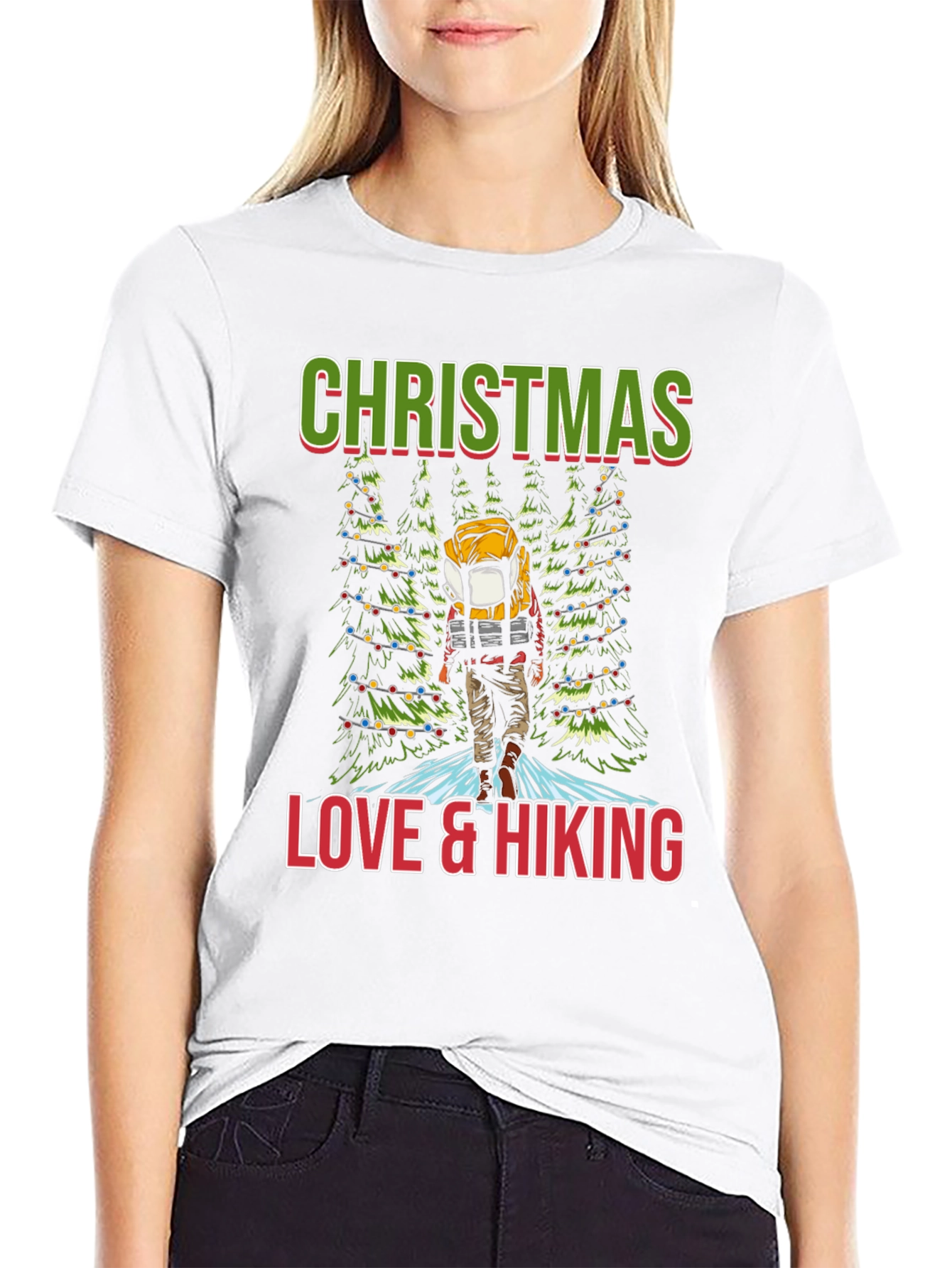 Christmas Love & Hiking T-Shirt