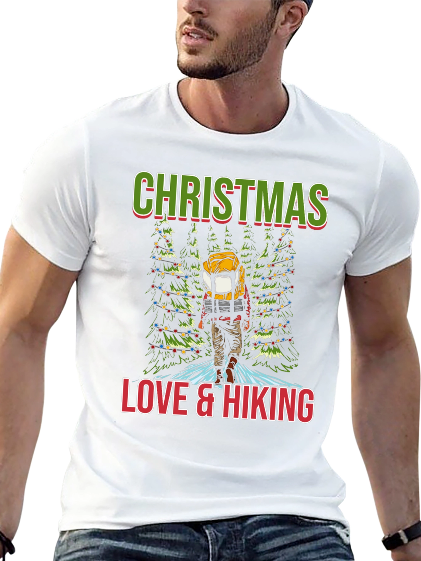 Christmas Love & Hiking T-Shirt