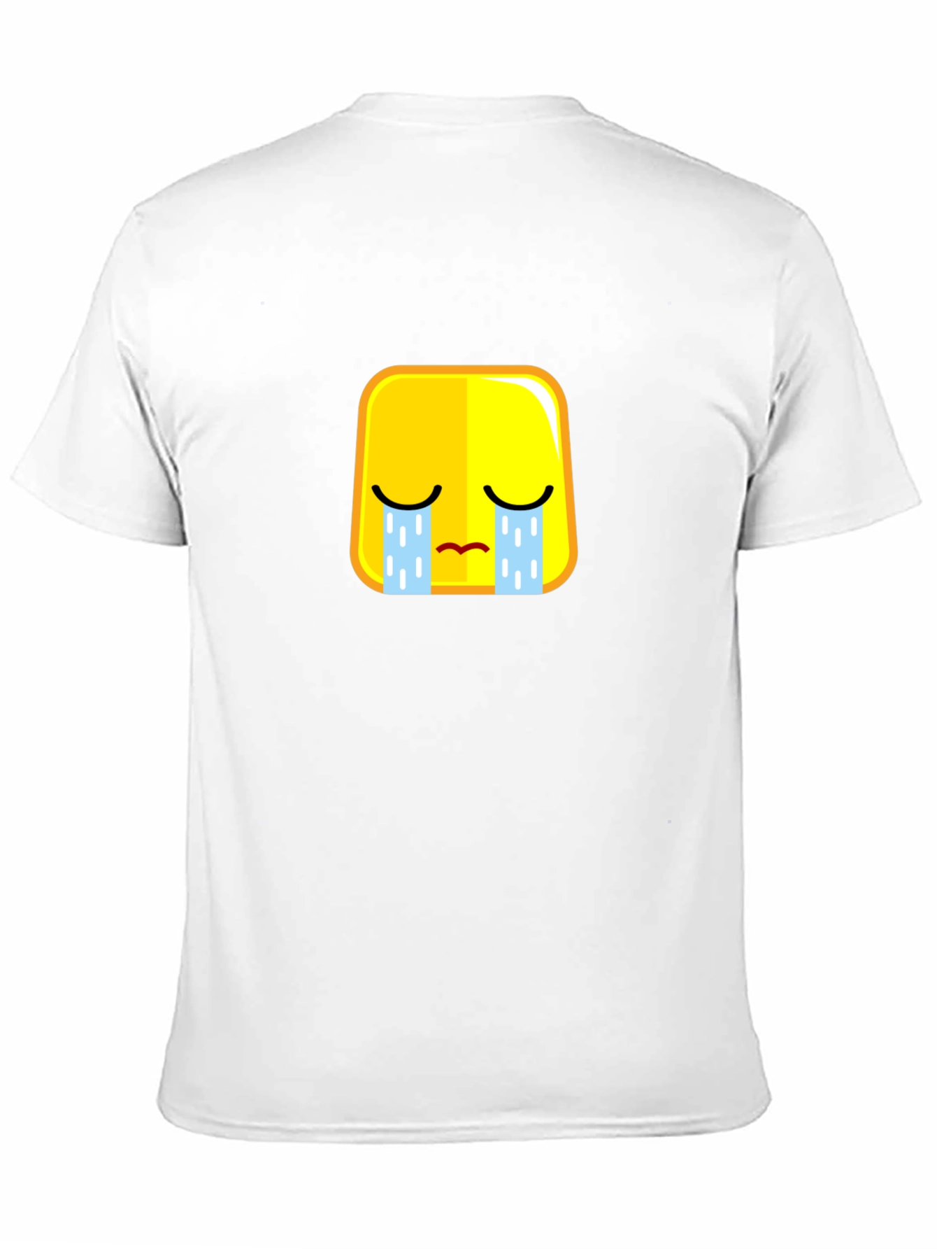 Sad Emoji Black T-Shirt - Express Yourself!