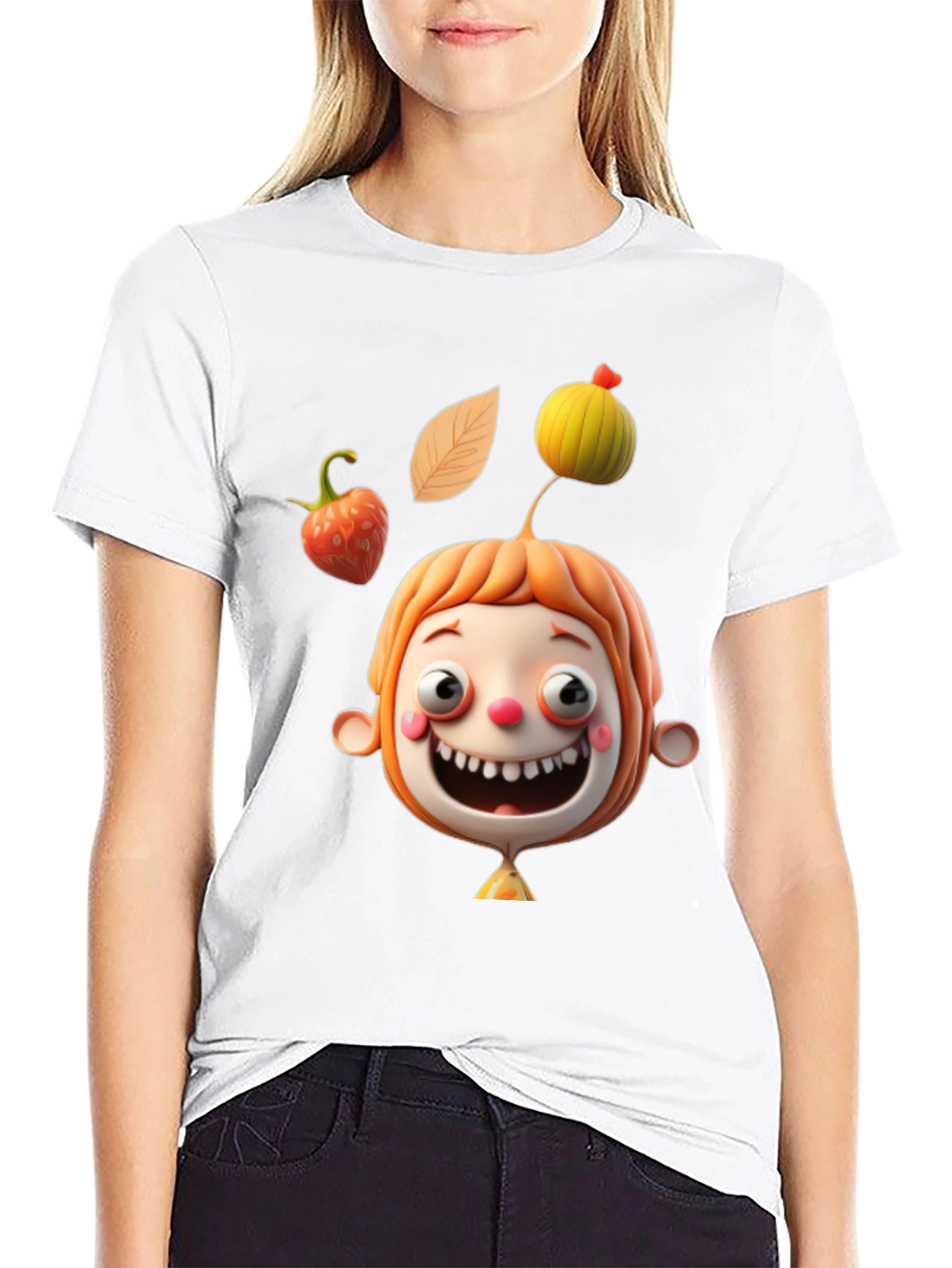 Fun Cartoon Character Graphic Tee - Unique Design
