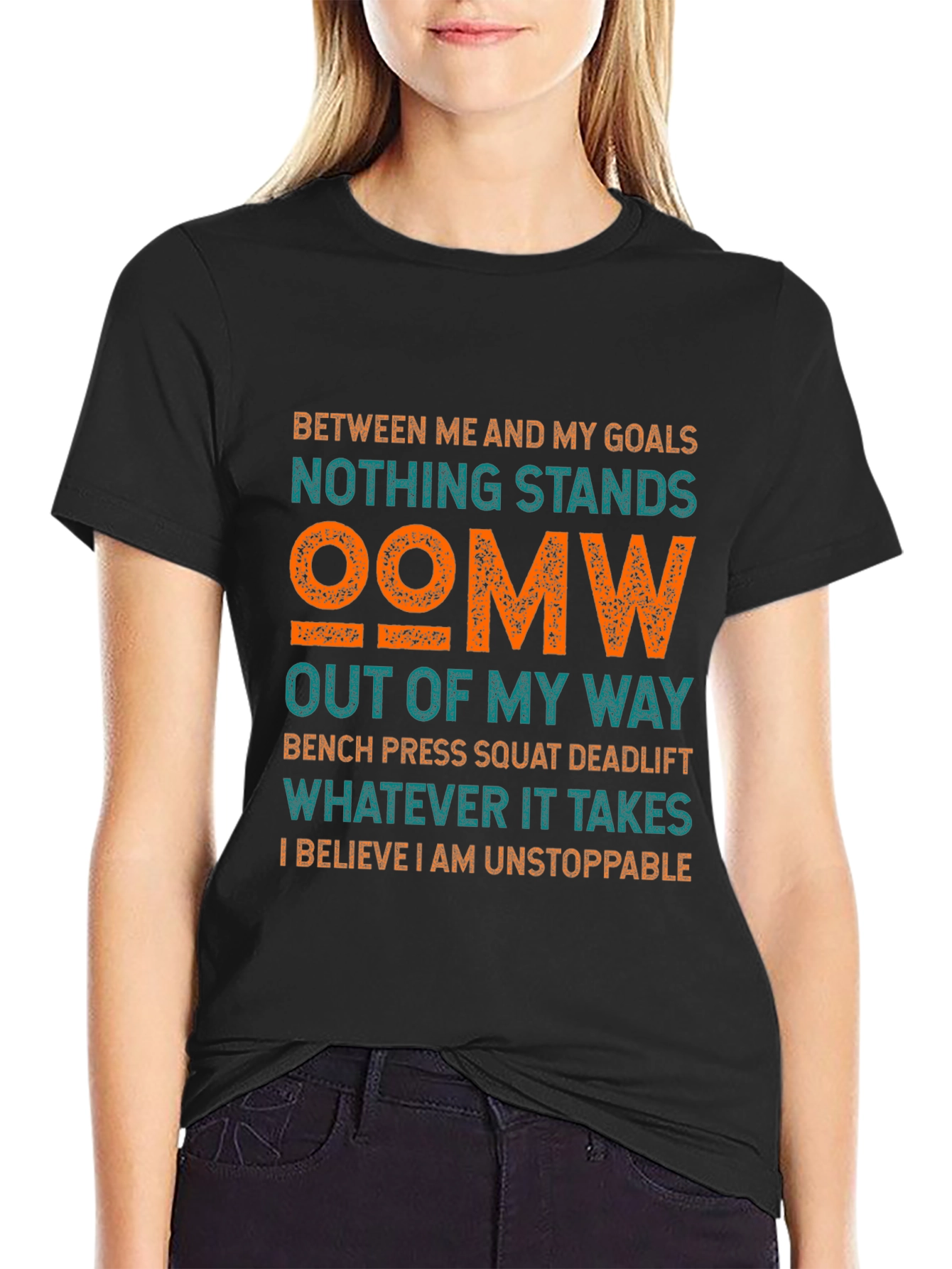 Motivational Gym T-Shirt: Nothing Stands OOMW