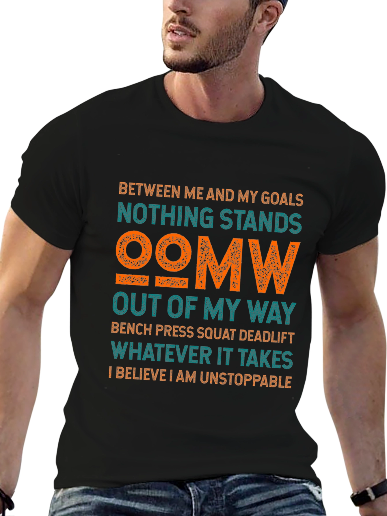 Motivational Gym T-Shirt: Nothing Stands OOMW