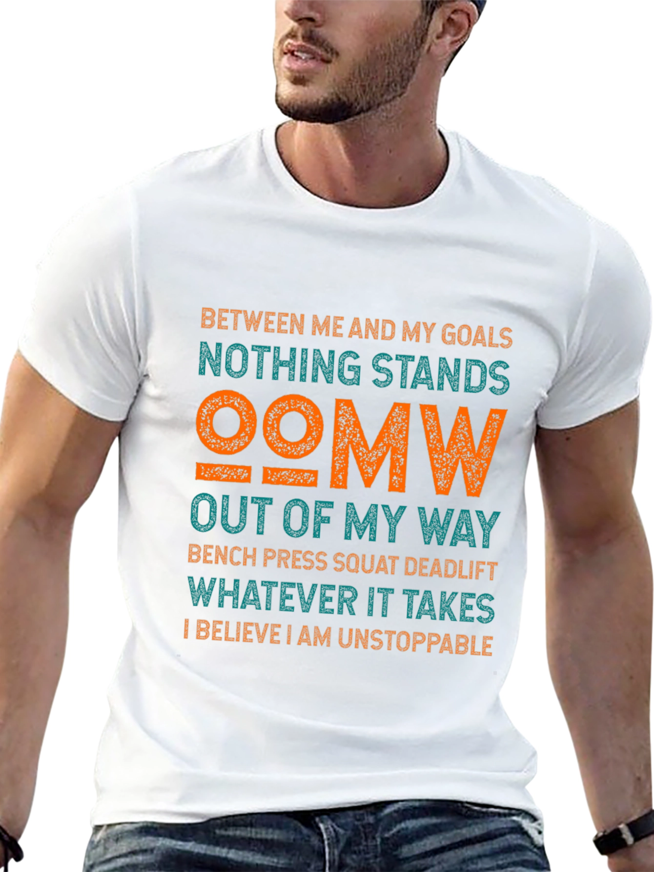 Motivational Gym T-Shirt: Nothing Stands OOMW