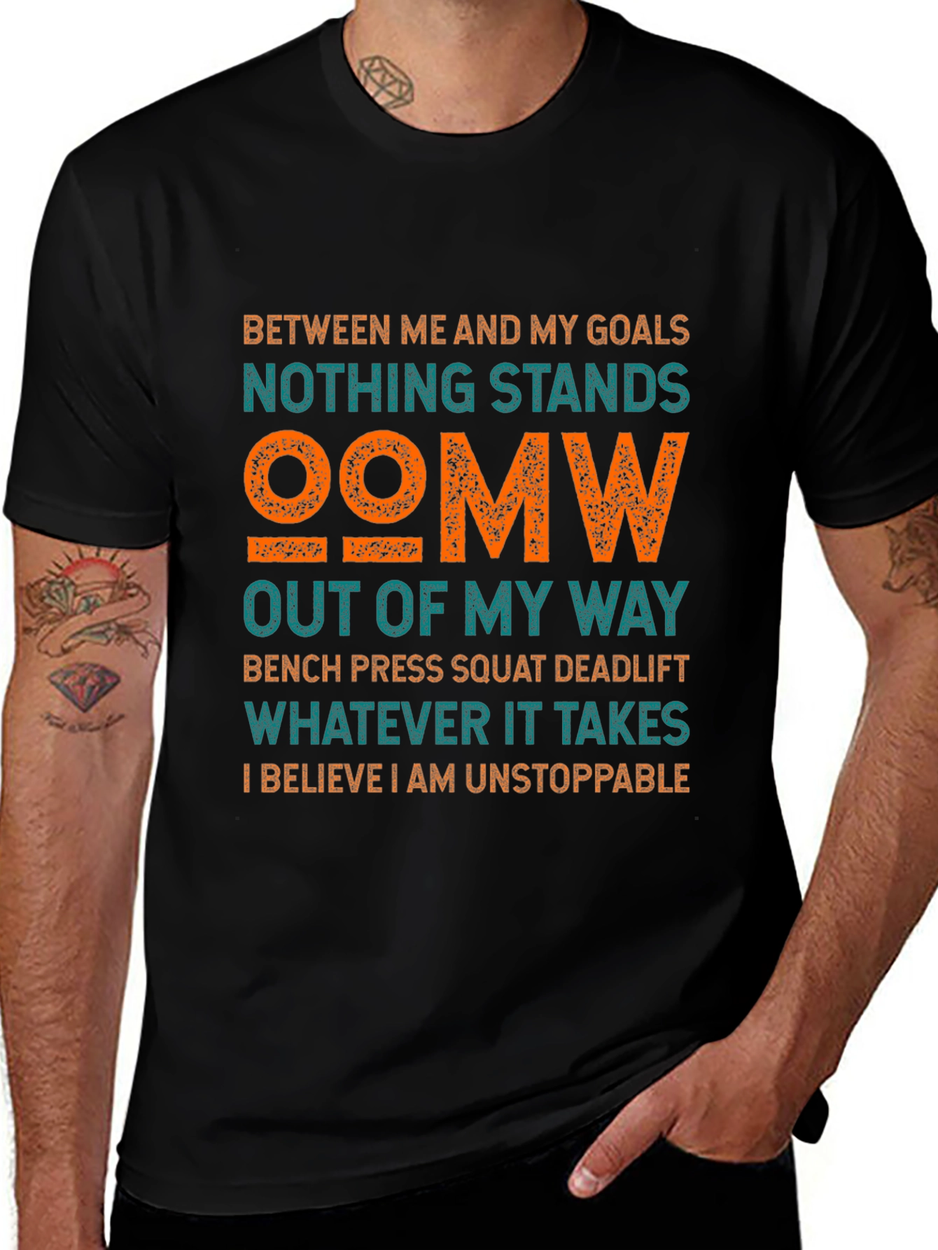 Motivational Gym T-Shirt: Nothing Stands OOMW