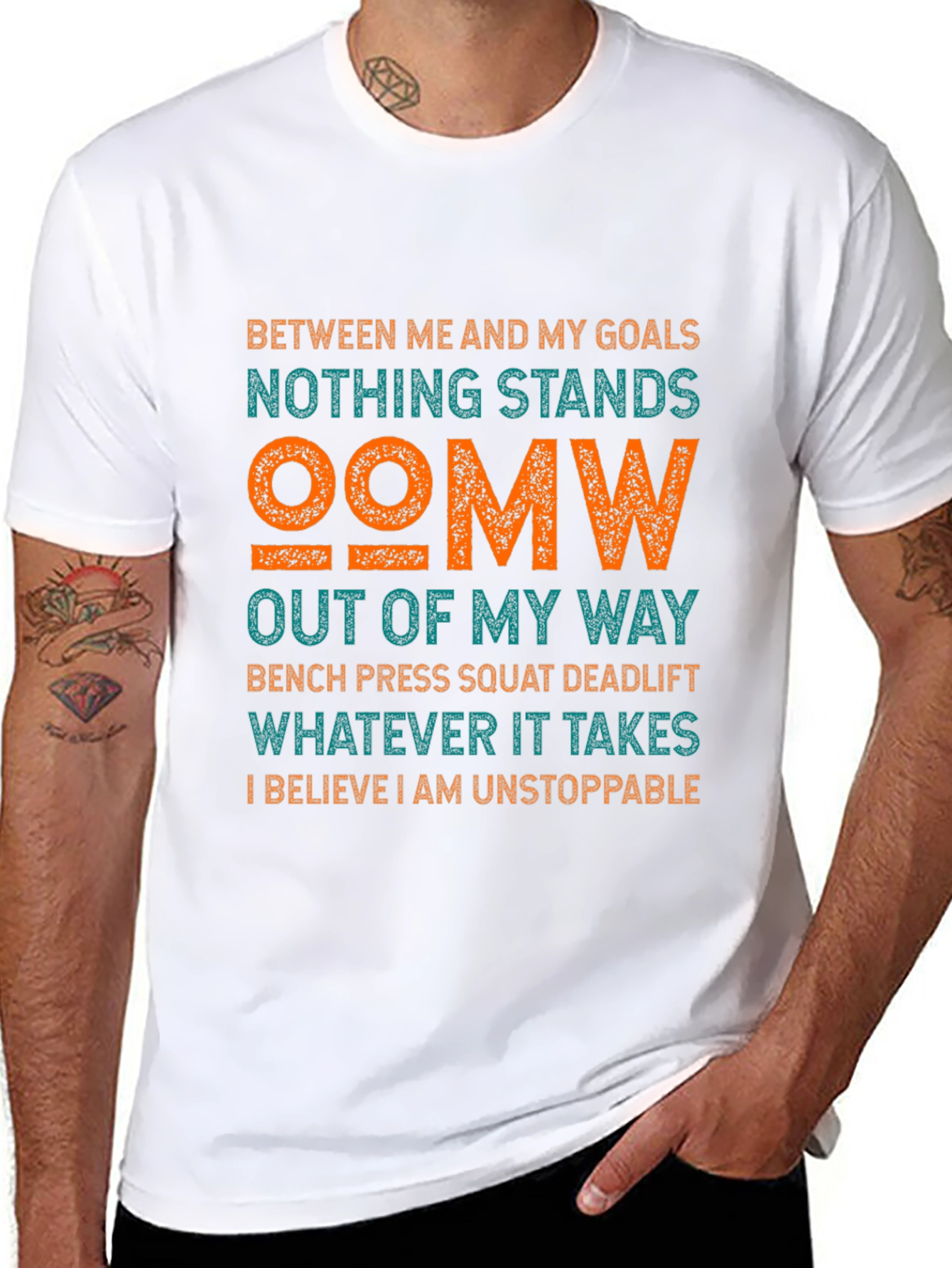 Motivational Gym T-Shirt: Nothing Stands OOMW