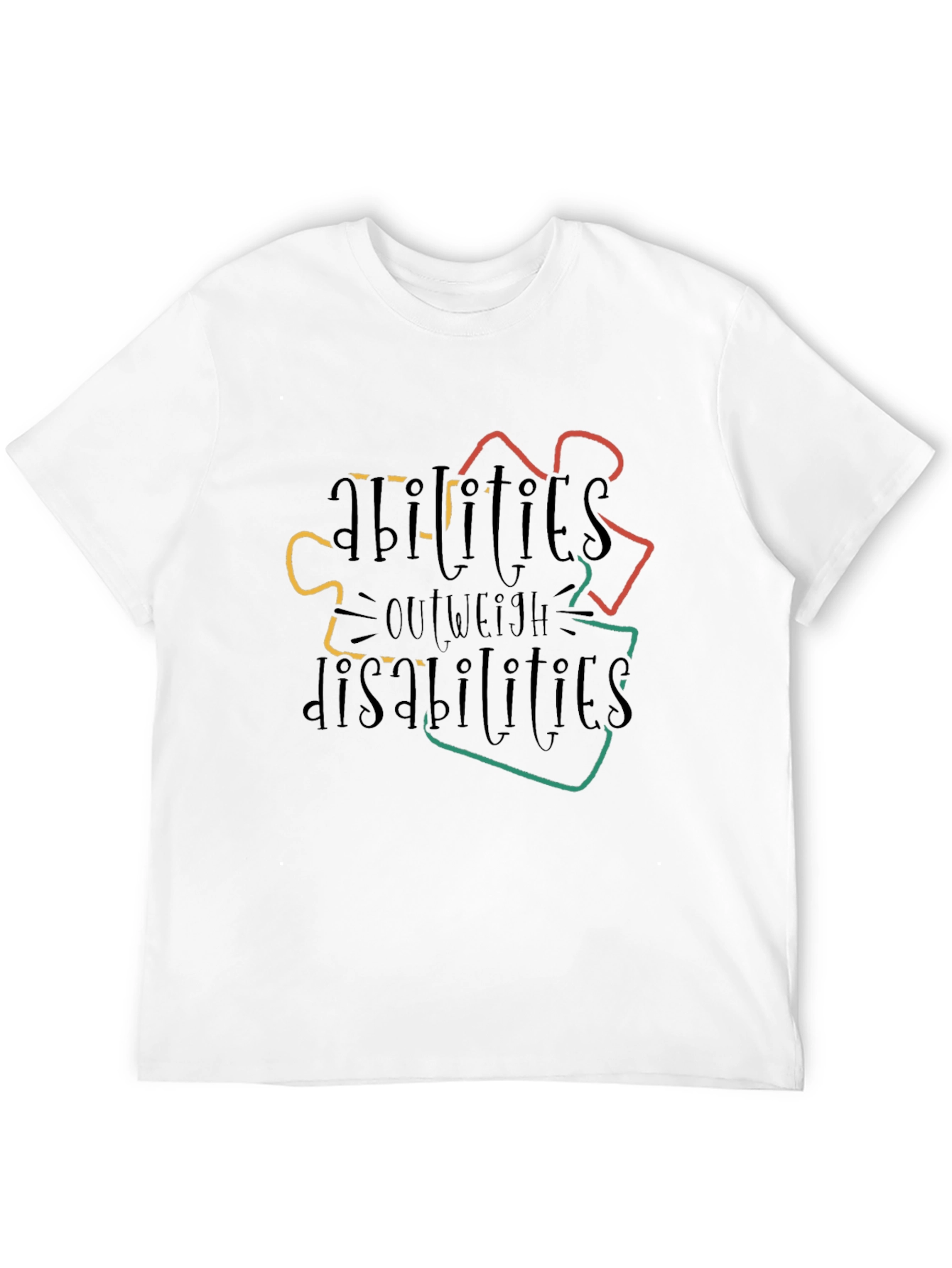 Autism Awareness T-Shirt: Abilities Outweigh Disabilities
