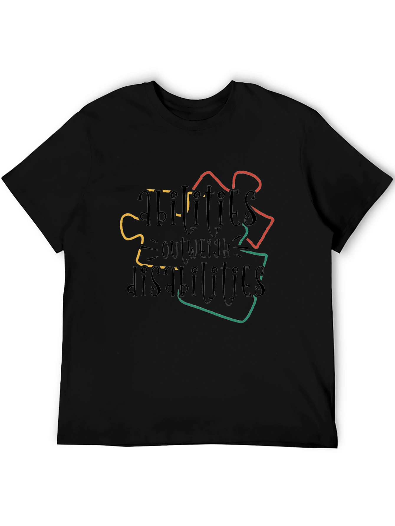 Autism Awareness T-Shirt: Abilities Outweigh Disabilities
