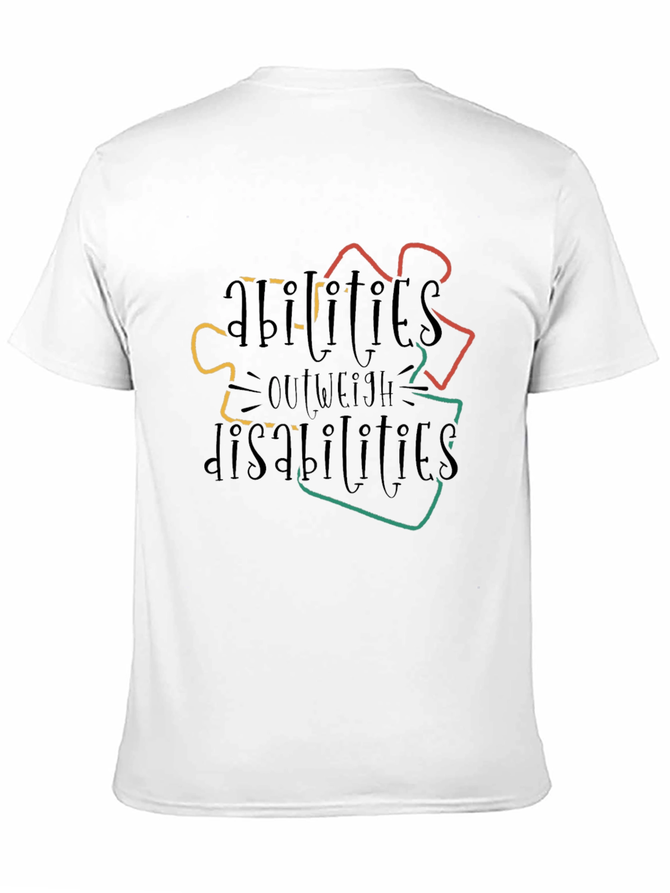Autism Awareness T-Shirt: Abilities Outweigh Disabilities