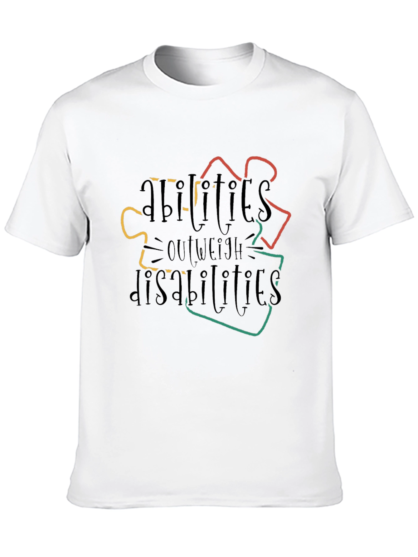 Autism Awareness T-Shirt: Abilities Outweigh Disabilities