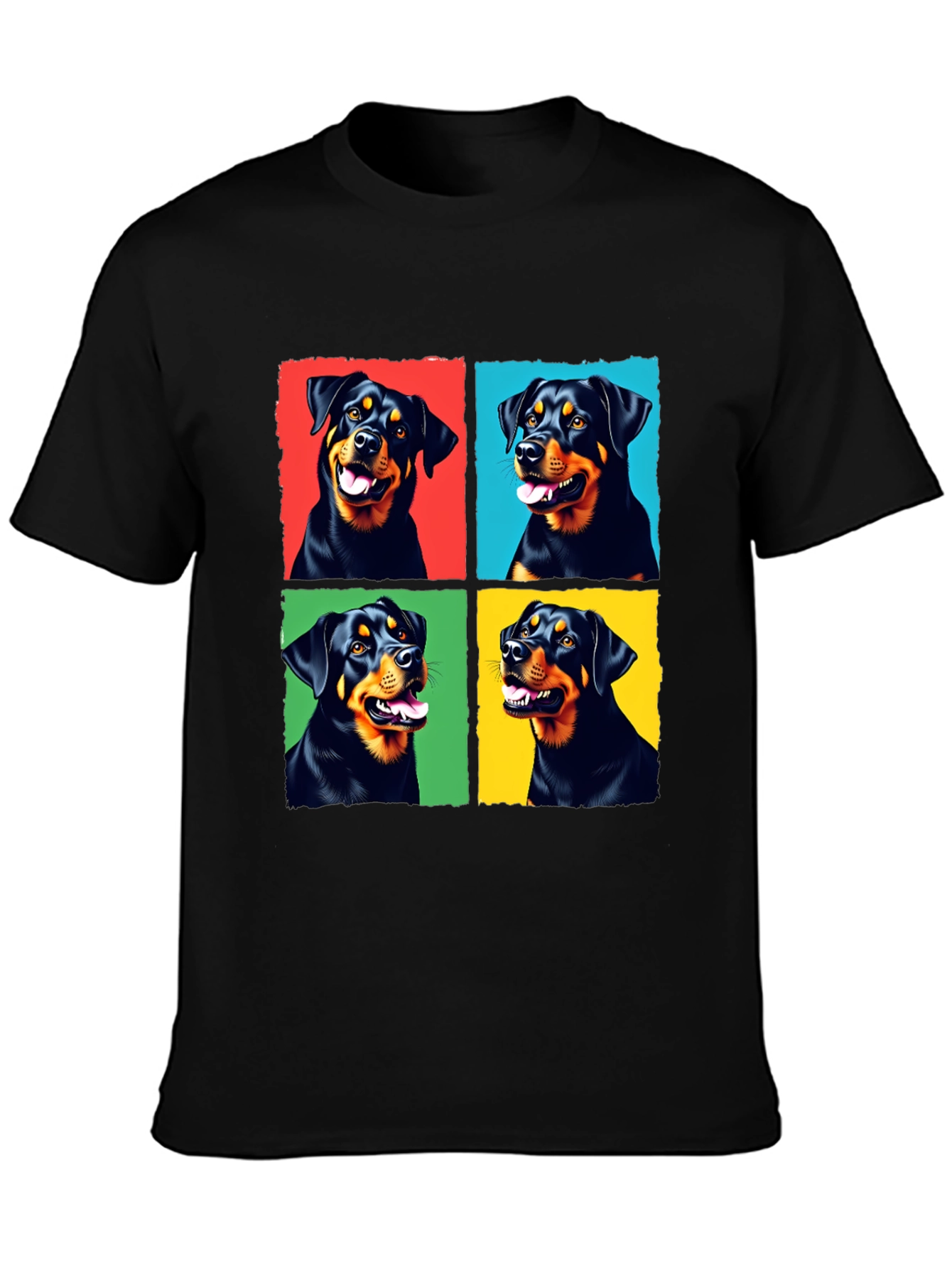 Rottweiler Pop Art T-Shirt - Cute Dog Lover Tee