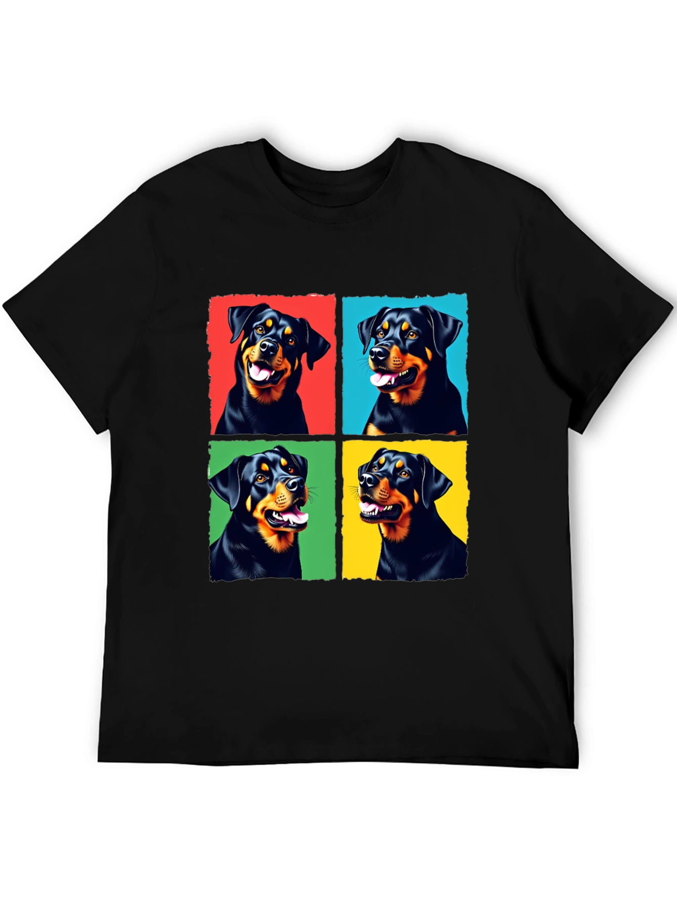 Rottweiler Pop Art T-Shirt - Cute Dog Lover Tee