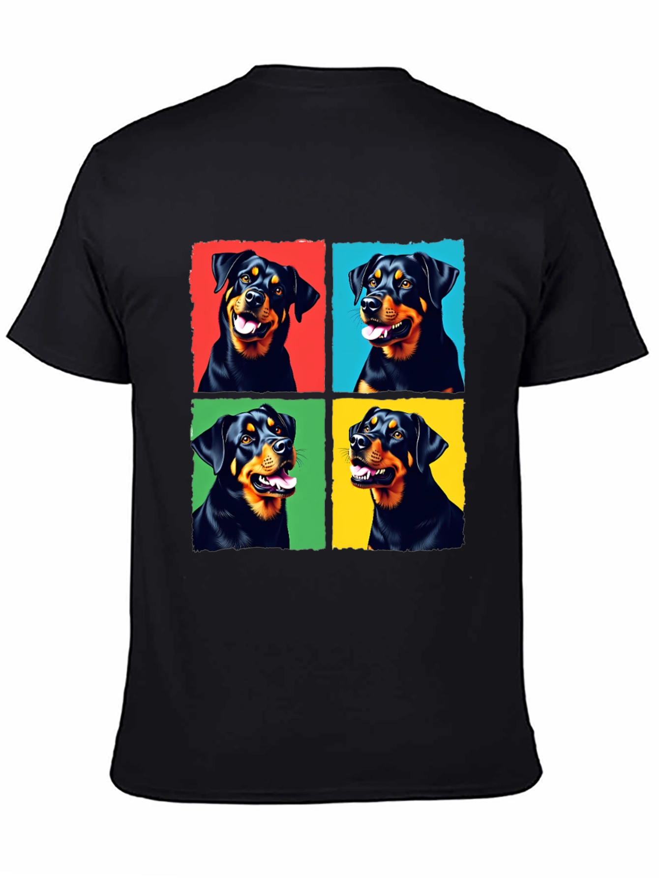 Rottweiler Pop Art T-Shirt - Cute Dog Lover Tee