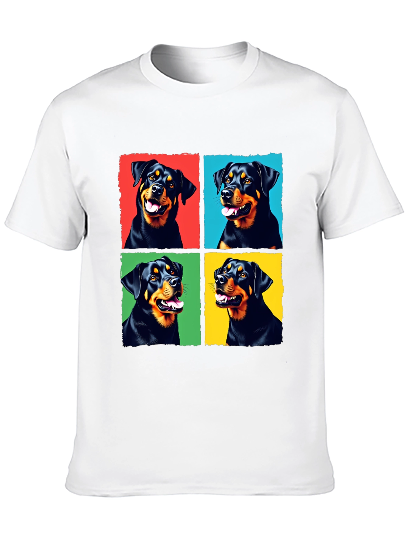 Rottweiler Pop Art T-Shirt - Cute Dog Lover Tee