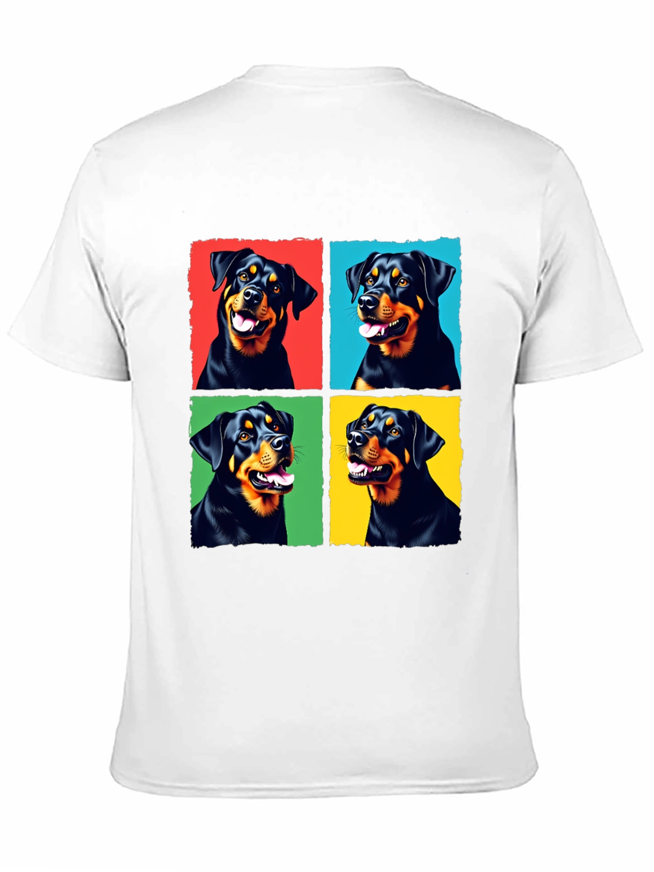 Rottweiler Pop Art T-Shirt - Cute Dog Lover Tee