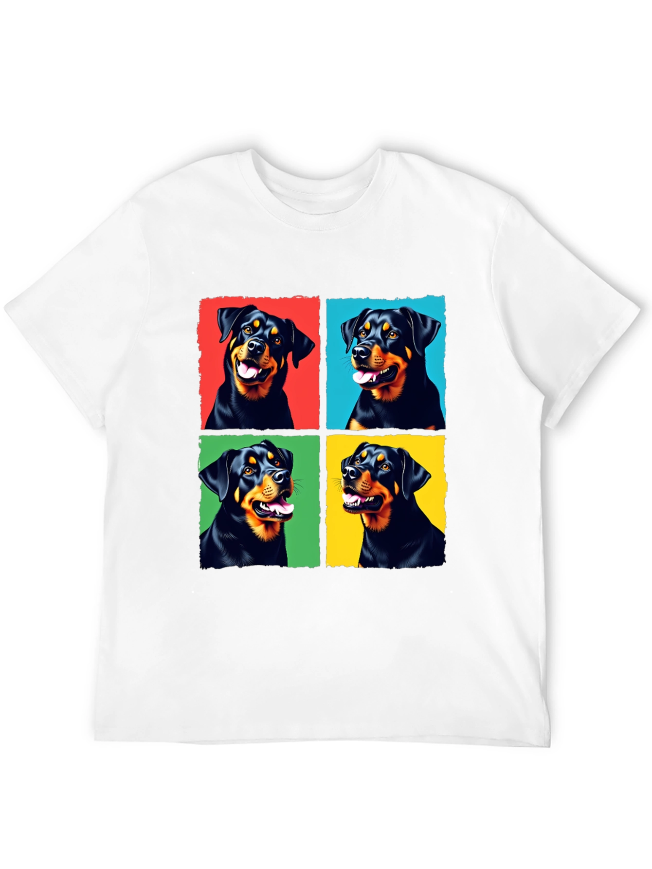 Rottweiler Pop Art T-Shirt - Cute Dog Lover Tee