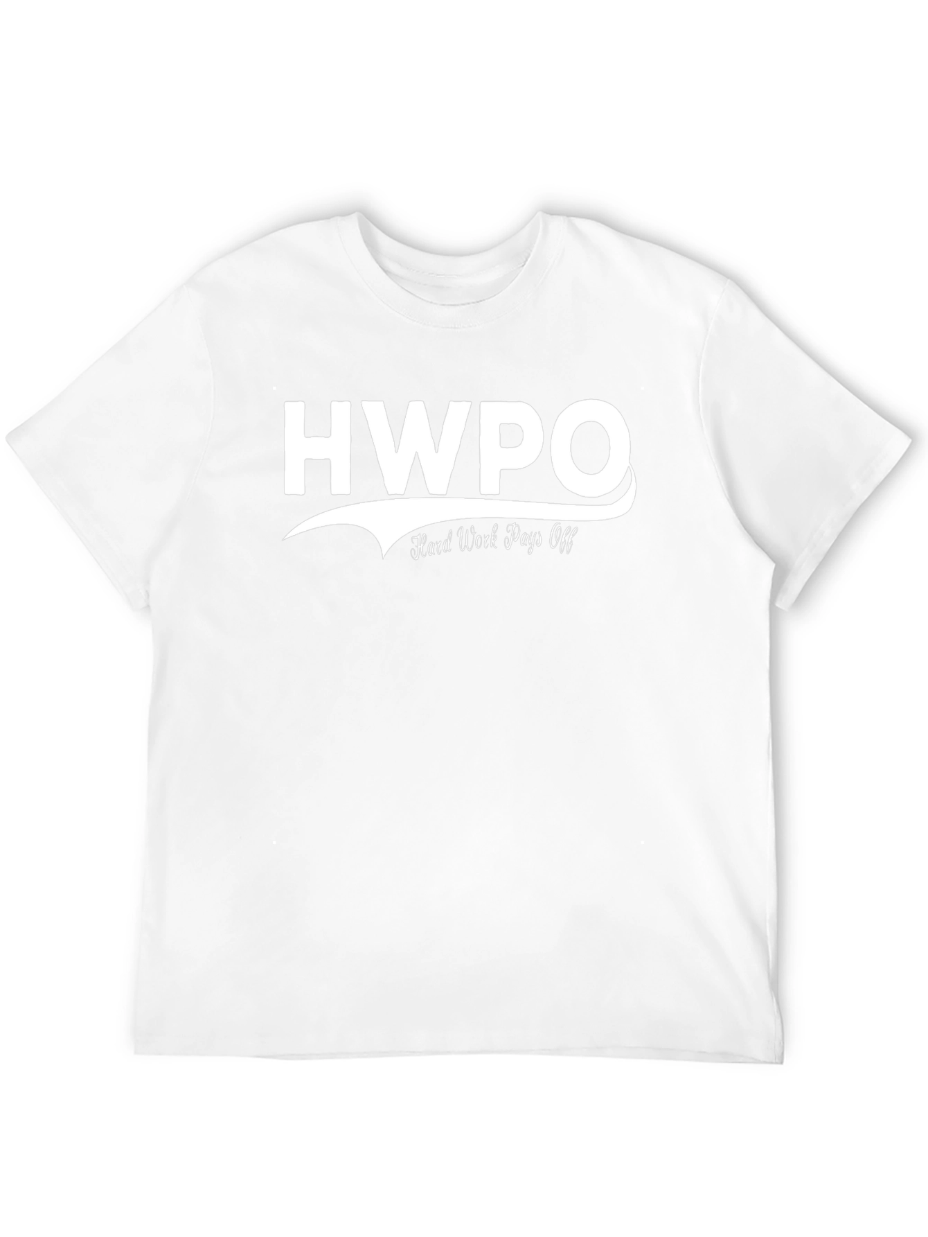 HWPO Hard Work Pays Off Black Graphic T-Shirt