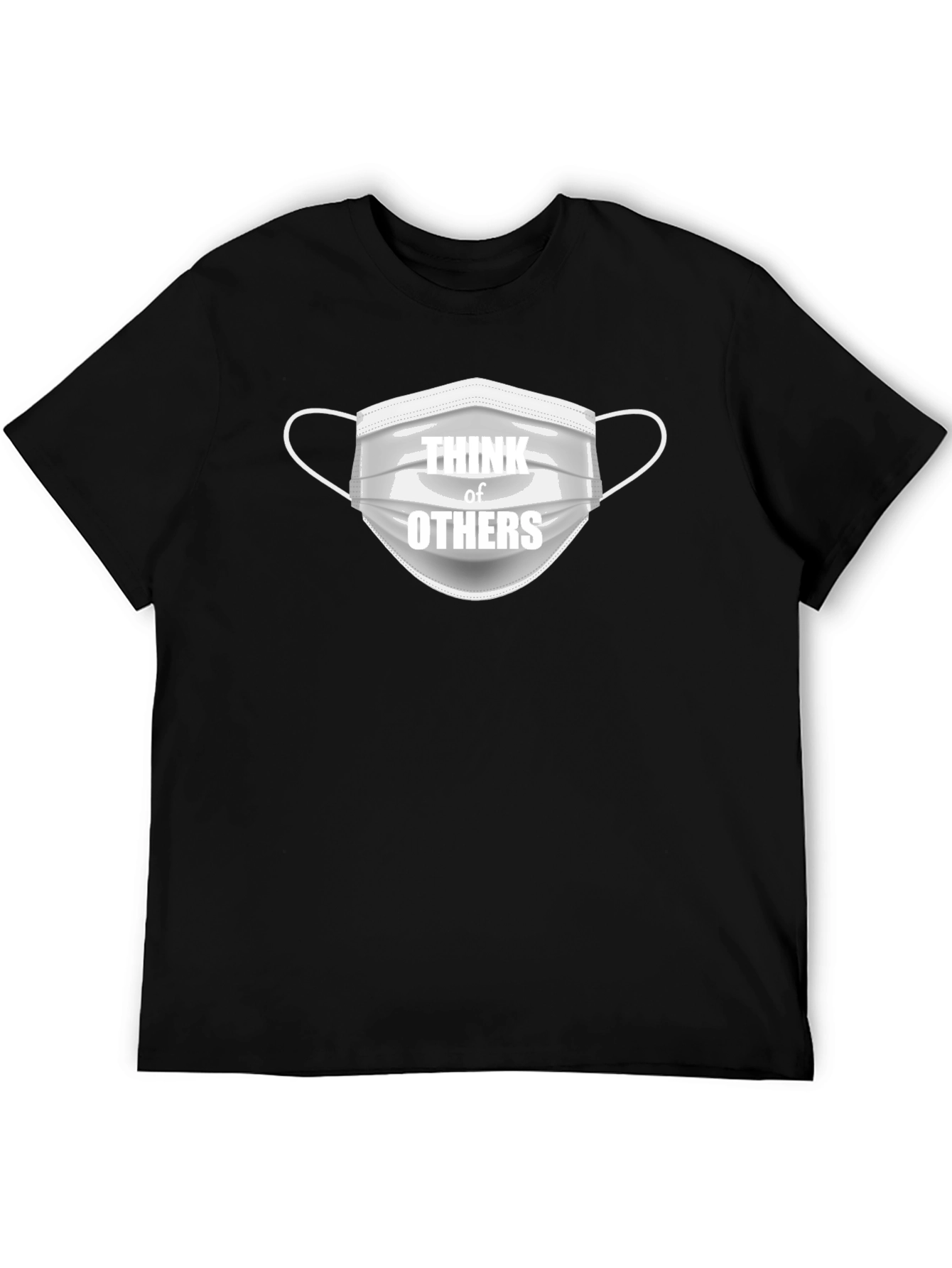 Think of Others Graphic Tee - Black Cotton T-Shirt