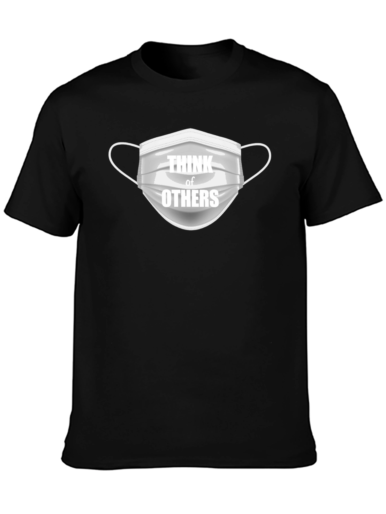 Think of Others Graphic Tee - Black Cotton T-Shirt