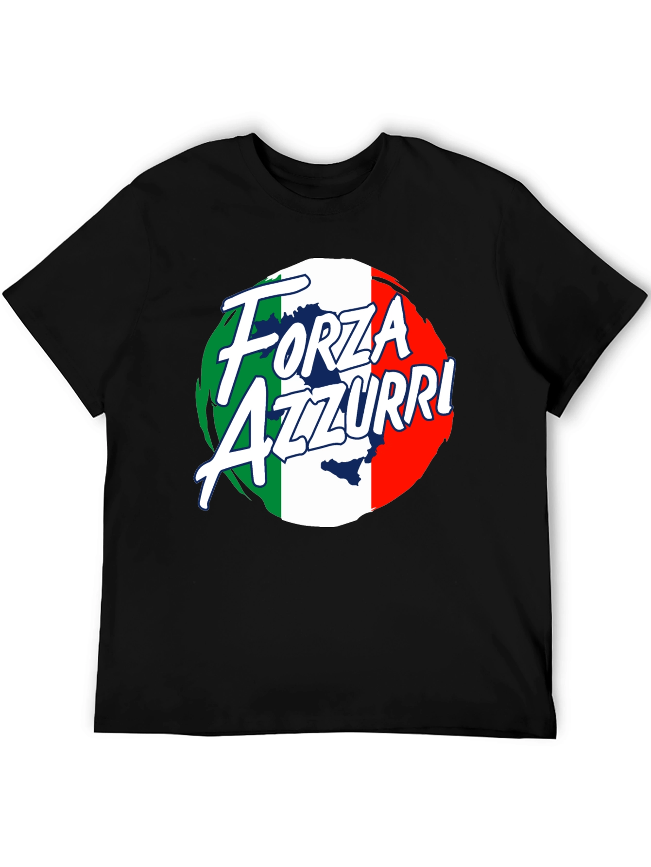 Forza Azzurri Italy Flag T-Shirt