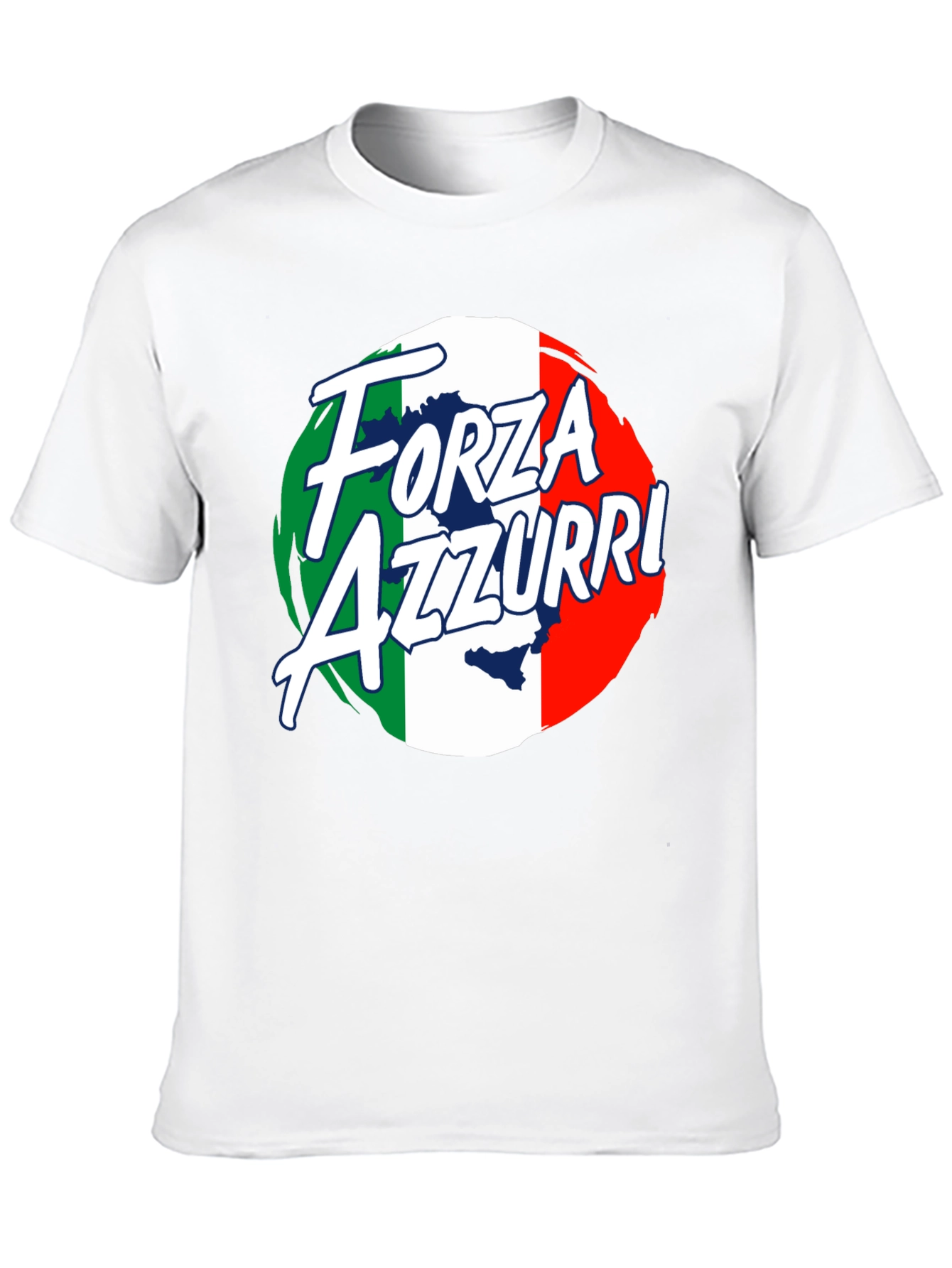 Forza Azzurri Italy Flag T-Shirt