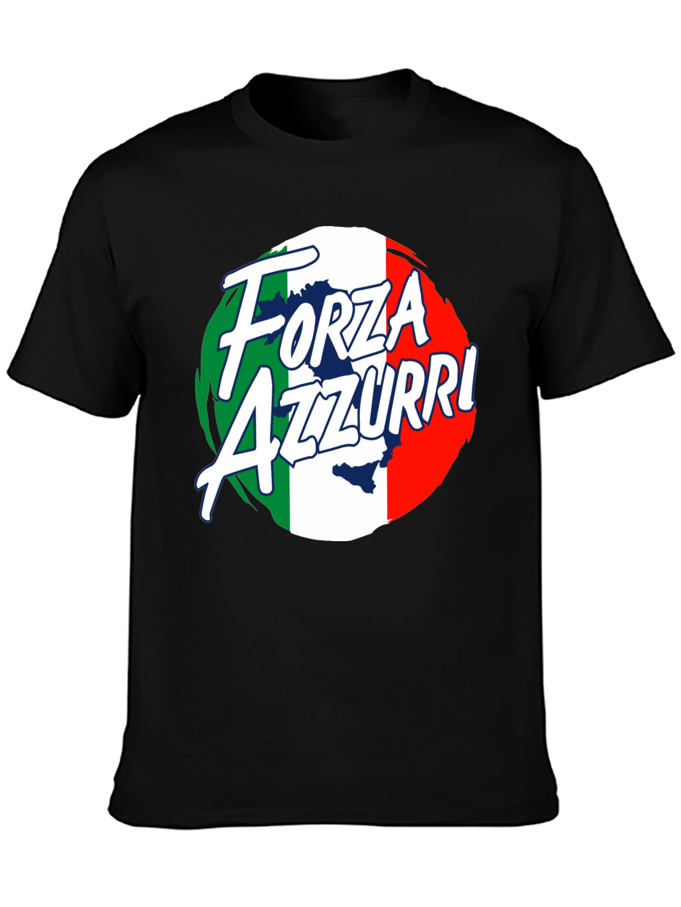 Forza Azzurri Italy Flag T-Shirt