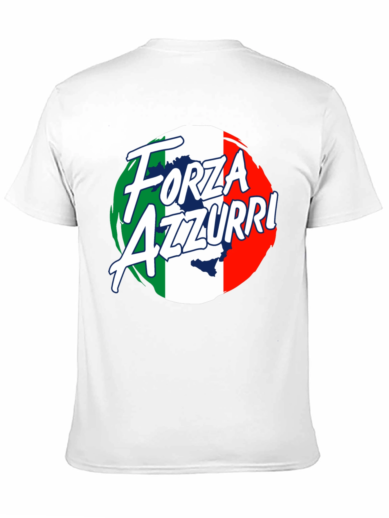 Forza Azzurri Italy Flag T-Shirt
