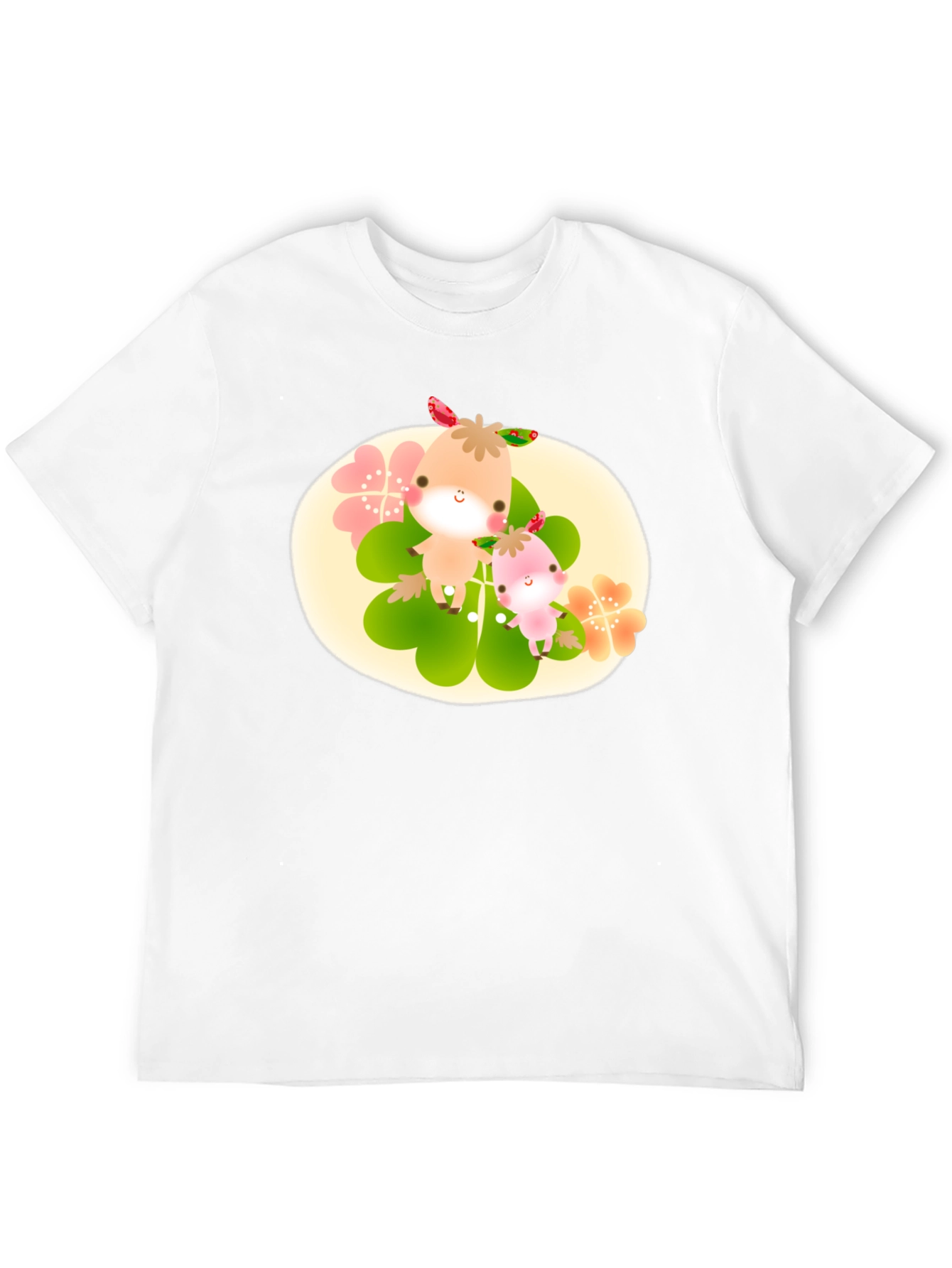 Cute Cartoon Graphic Print Black T-Shirt