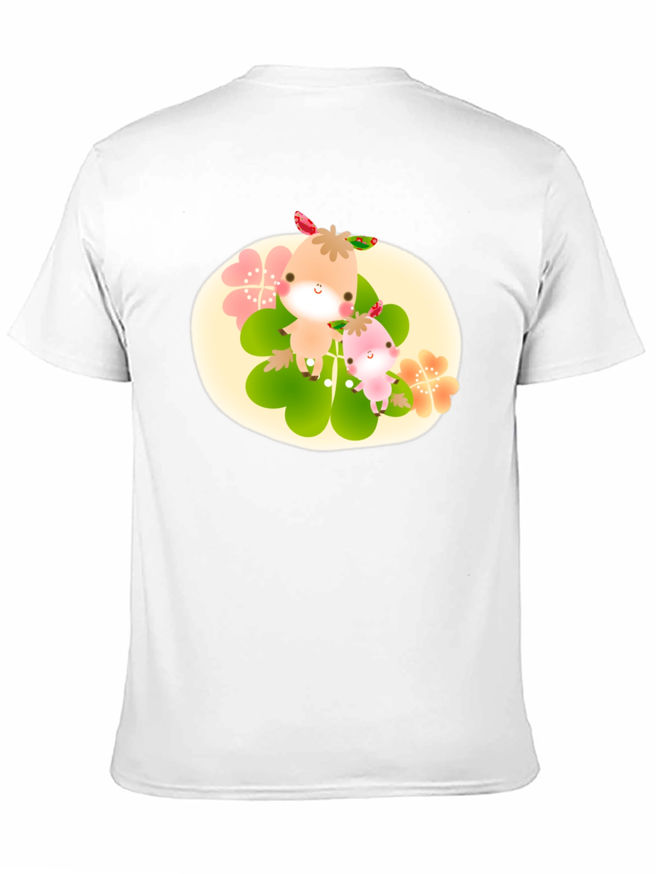 Cute Cartoon Graphic Print Black T-Shirt