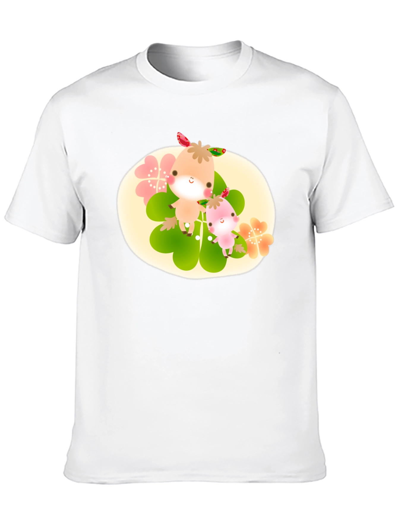 Cute Cartoon Graphic Print Black T-Shirt