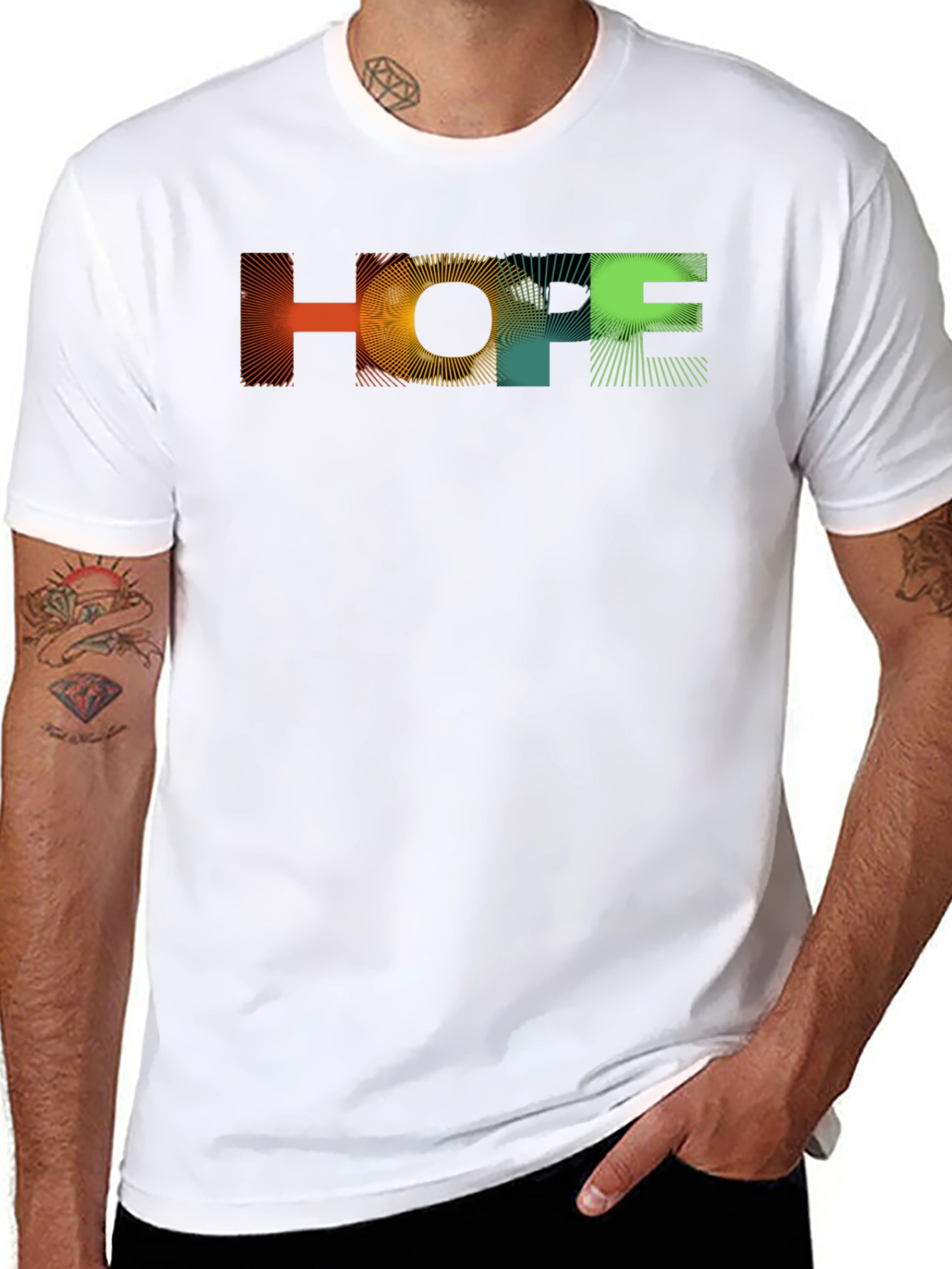 HOPE Graphic Print Black T-Shirt