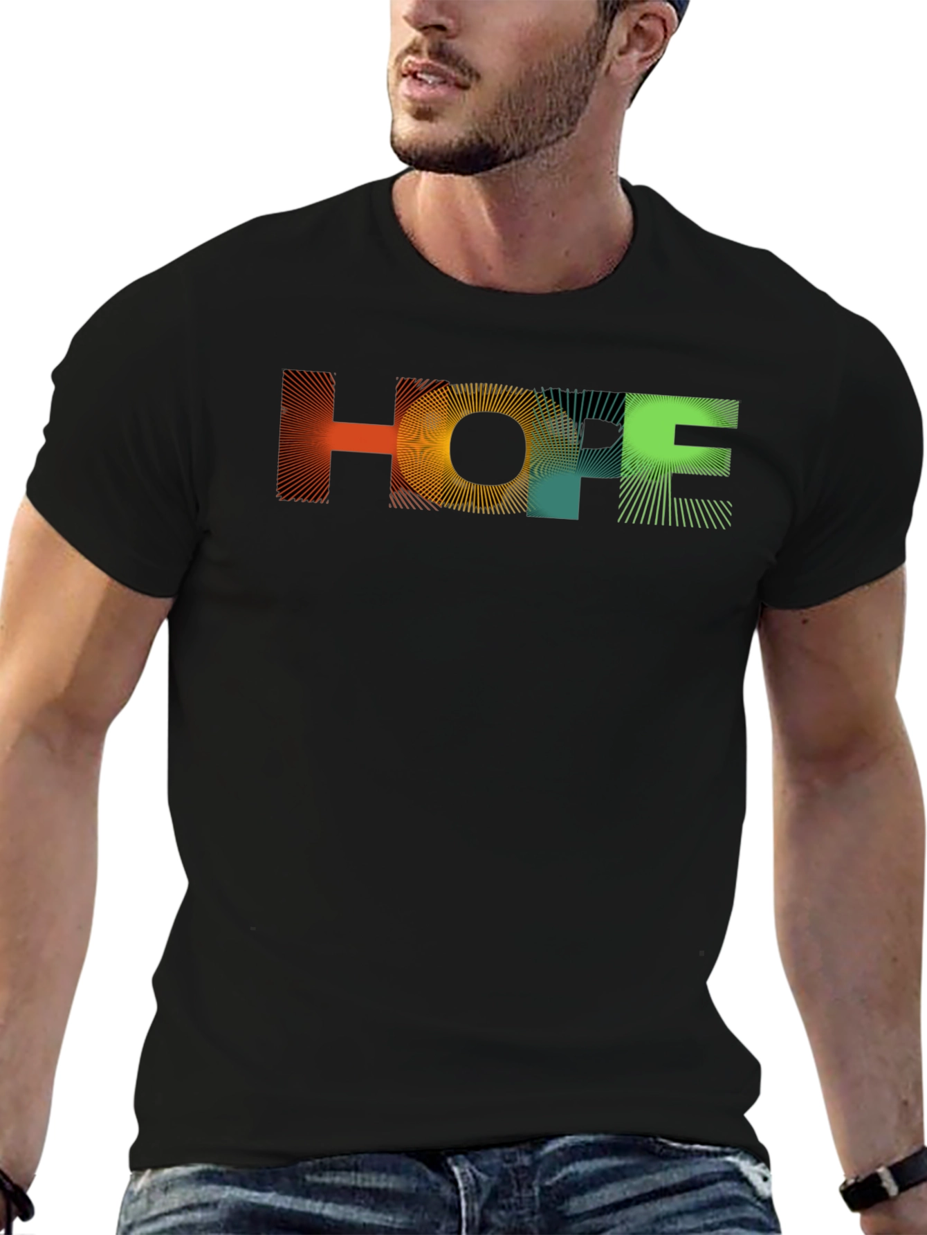HOPE Graphic Print Black T-Shirt