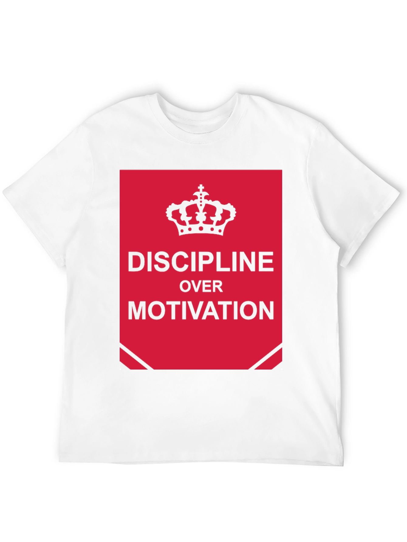 Discipline Over Motivation Graphic Tee - Black