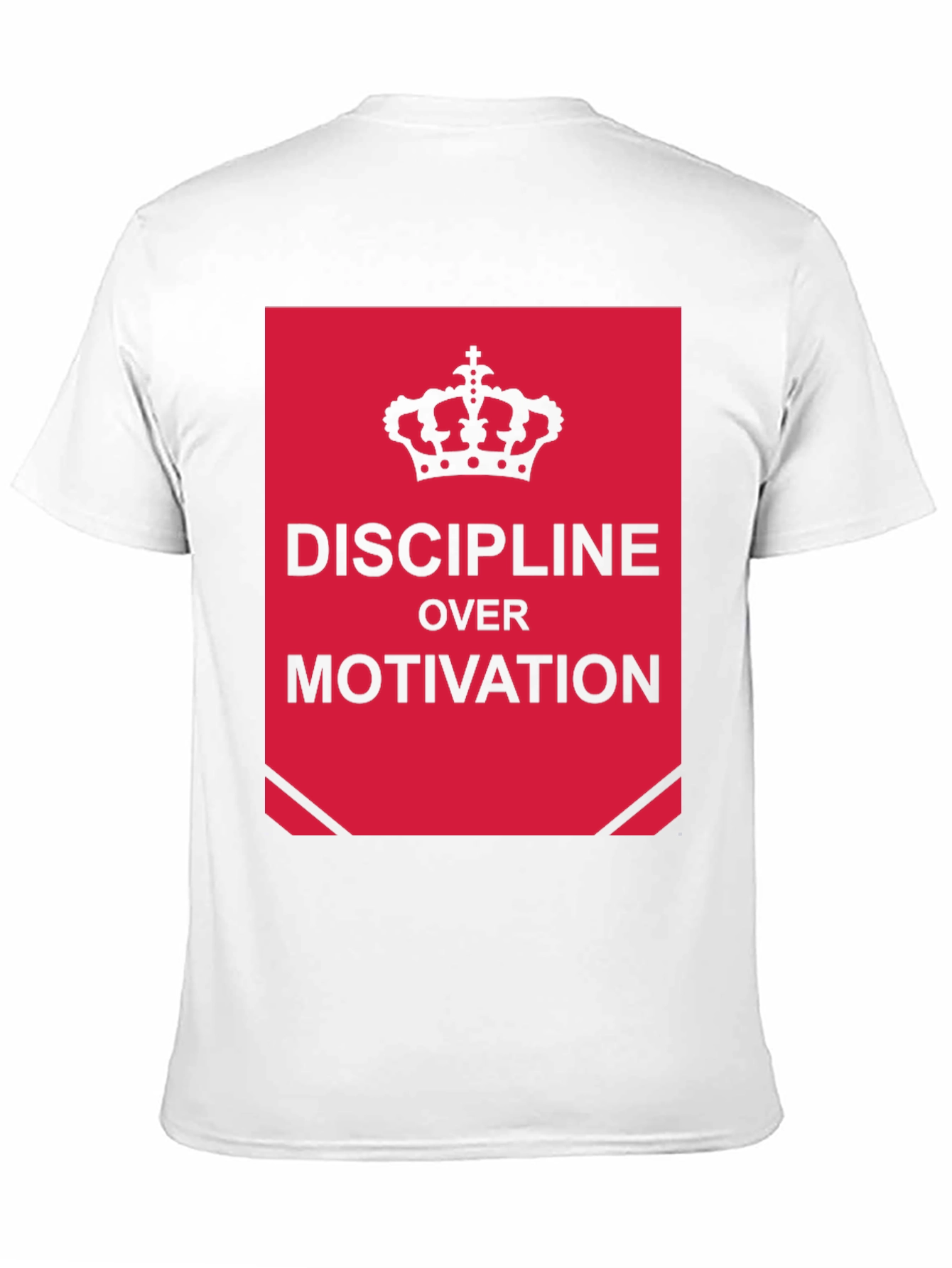 Discipline Over Motivation Graphic Tee - Black