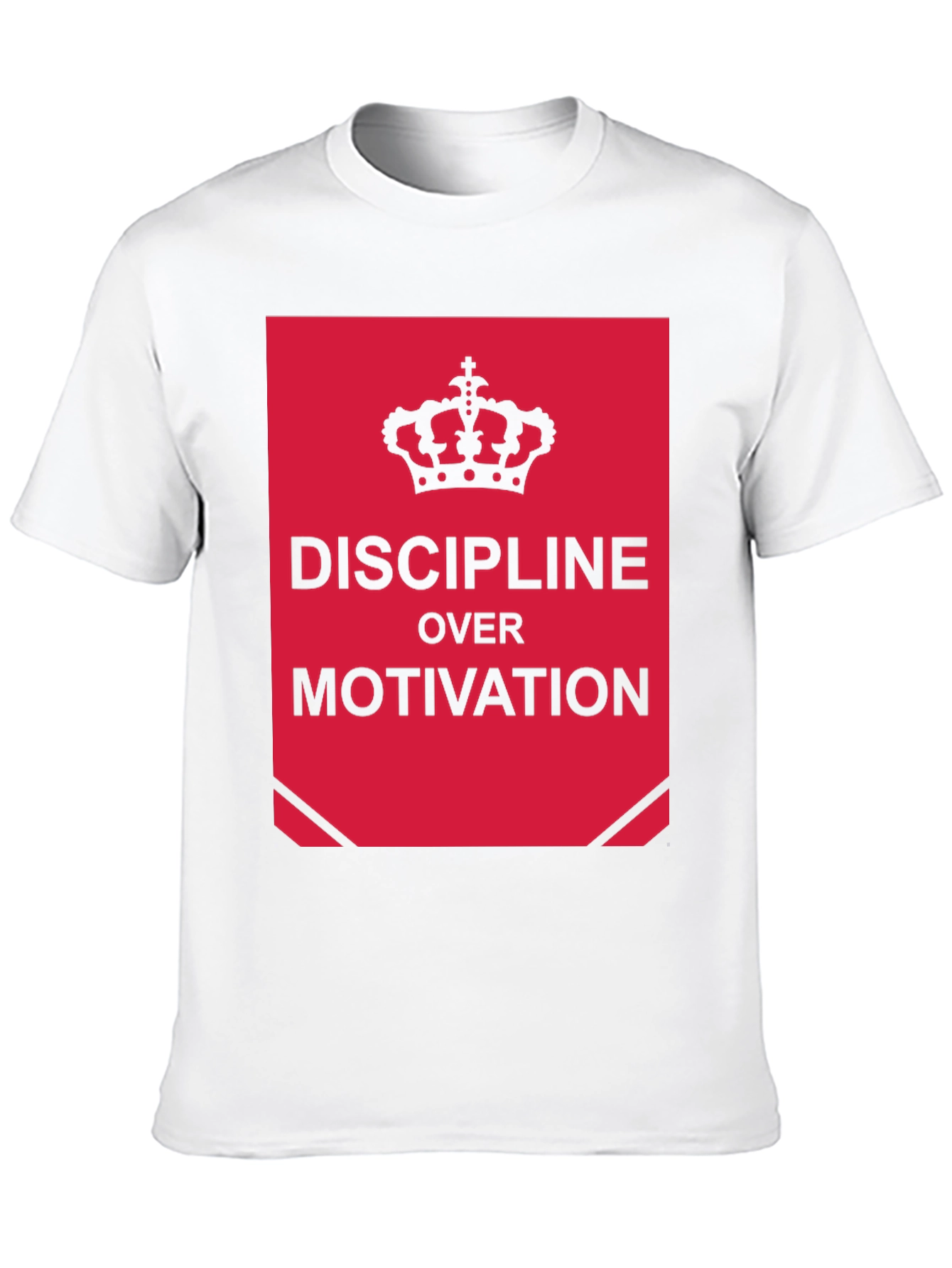 Discipline Over Motivation Graphic Tee - Black